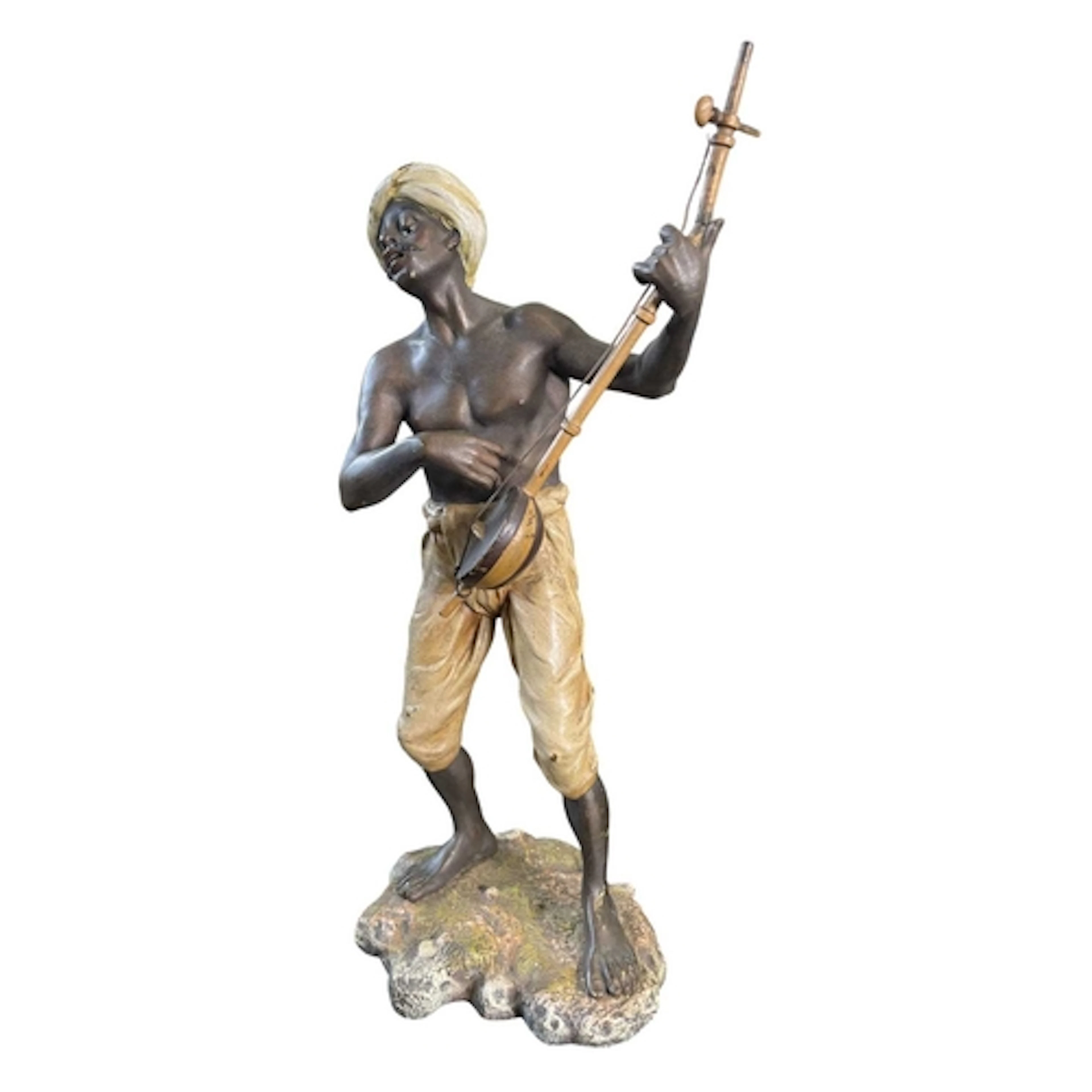 Franz Xavier Bergman (Austrian, 1861 -1936) - Arab Man Playi...