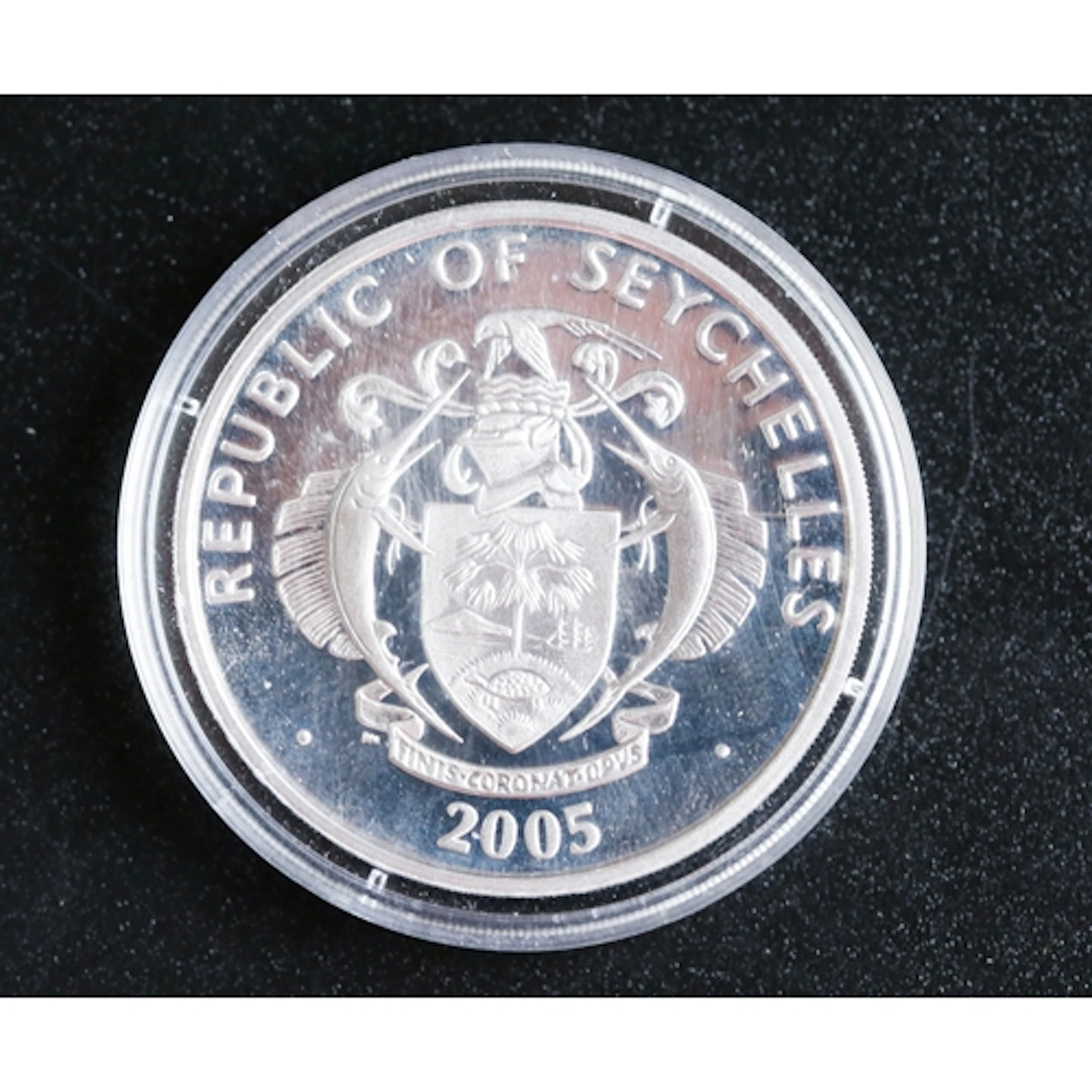 Sterling Silver Commemorative 25 Rupees Coin 'In Memoriam Hi...