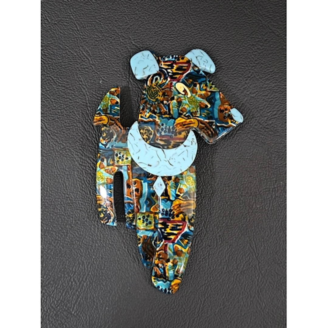 LEA STEIN RIC THE TERRIER DOG BROOCH the multi-coloured body...
