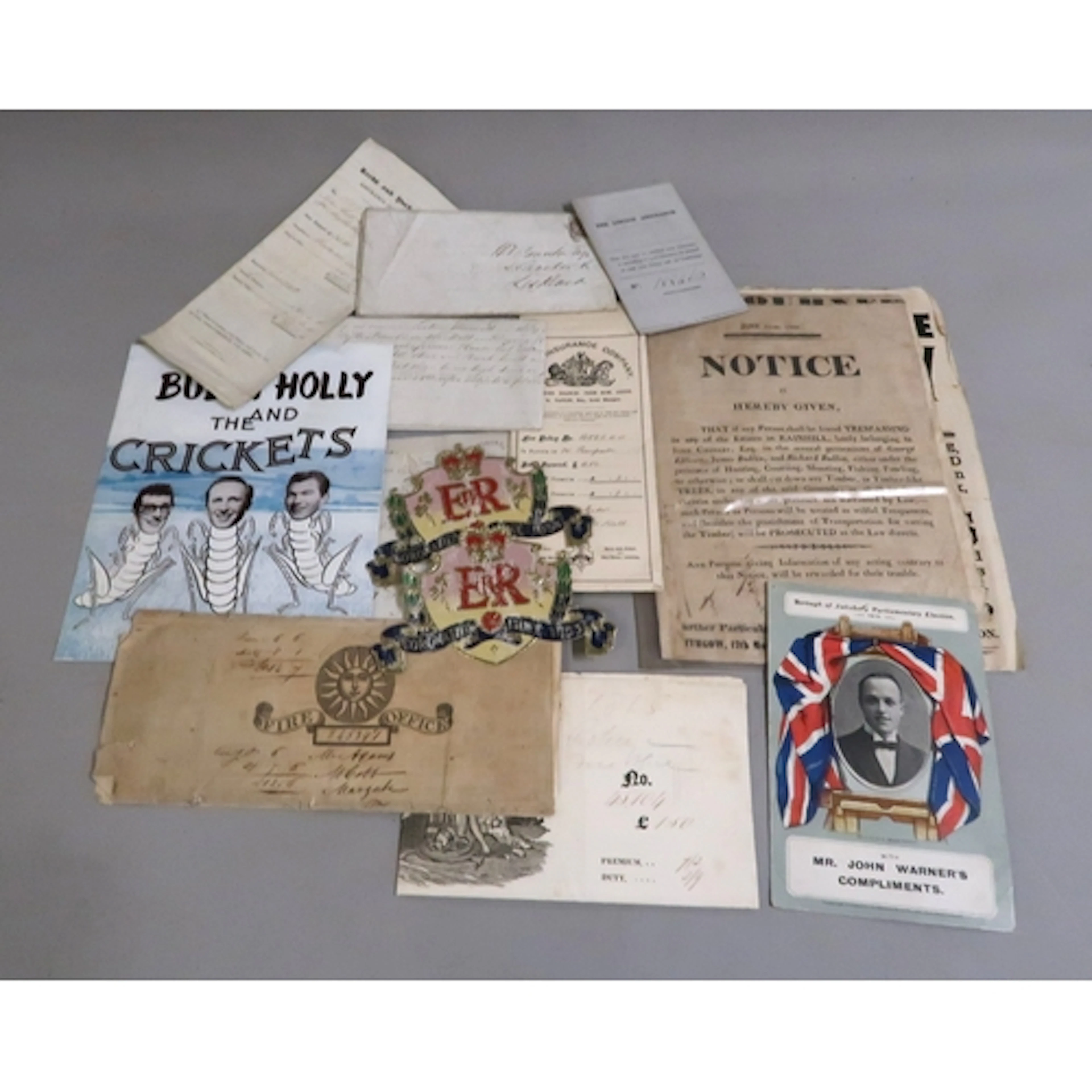 Early poster, June 25th 1908, ' Notice is herby given relati...