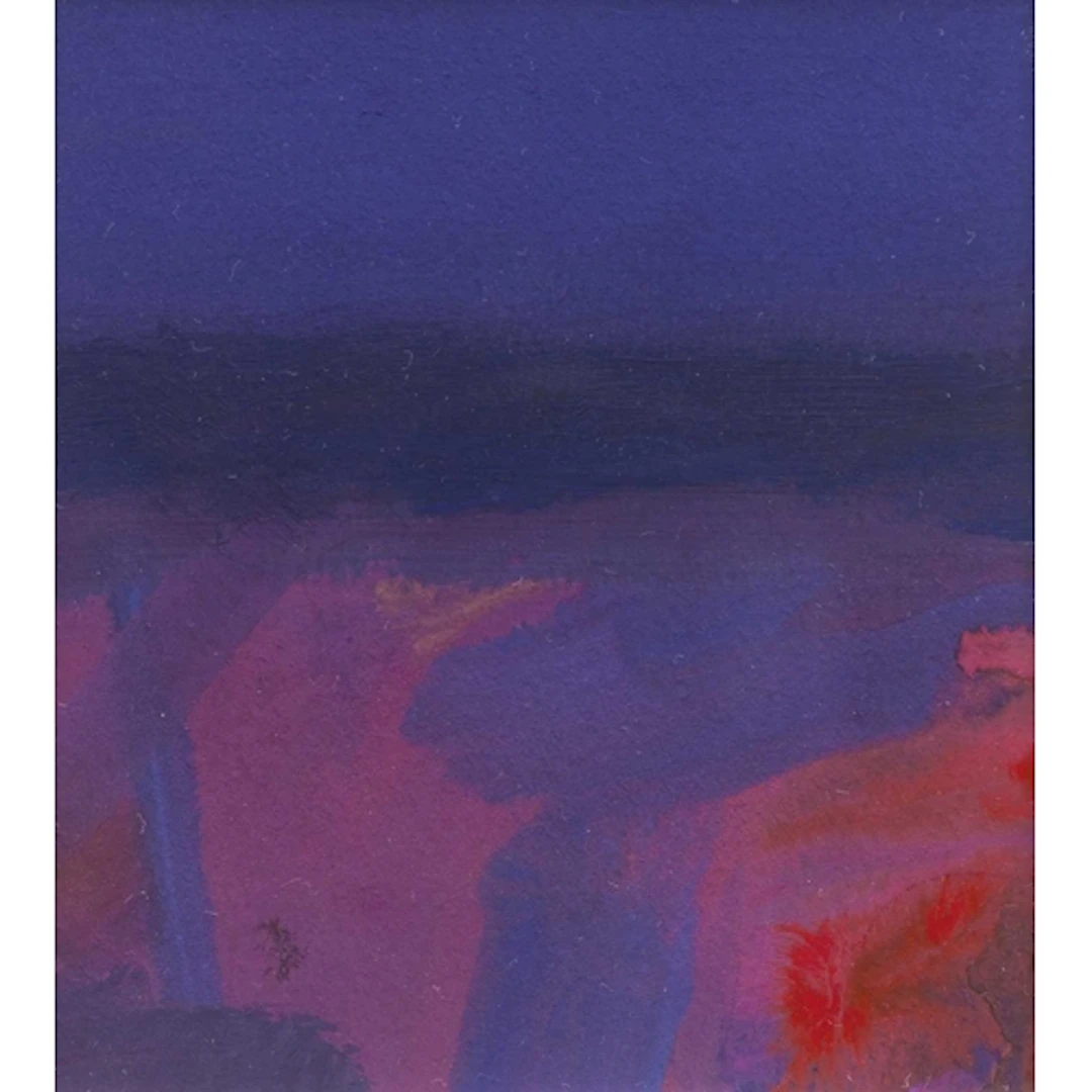 § John MILLER (1931-2002) Cornish Landscape Gouache, stamp ...