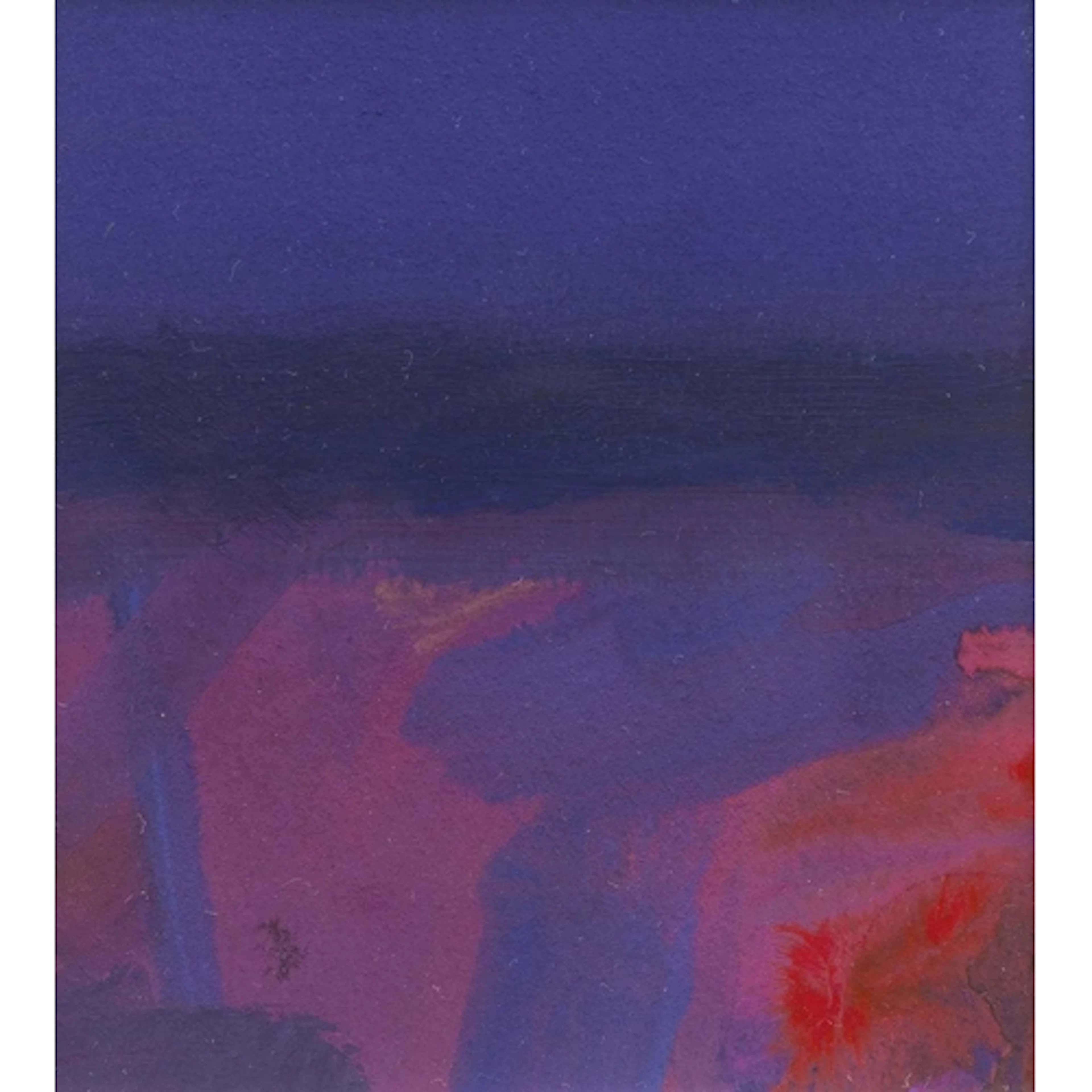 § John MILLER (1931-2002) Cornish Landscape Gouache, stamp ...