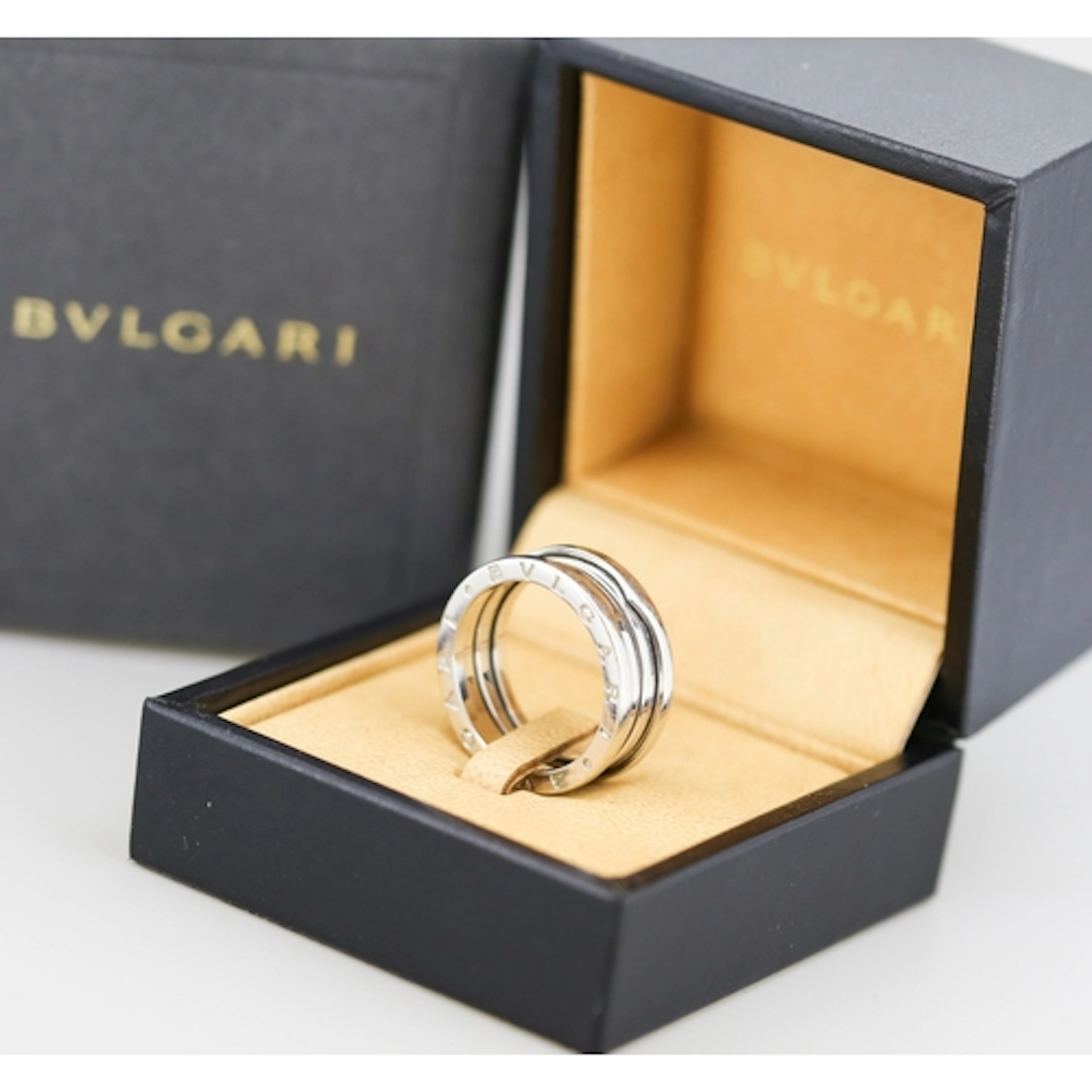 BVLGARI B.Zero1 Four Band Ring Mounted in 18 Carat White Gol...
