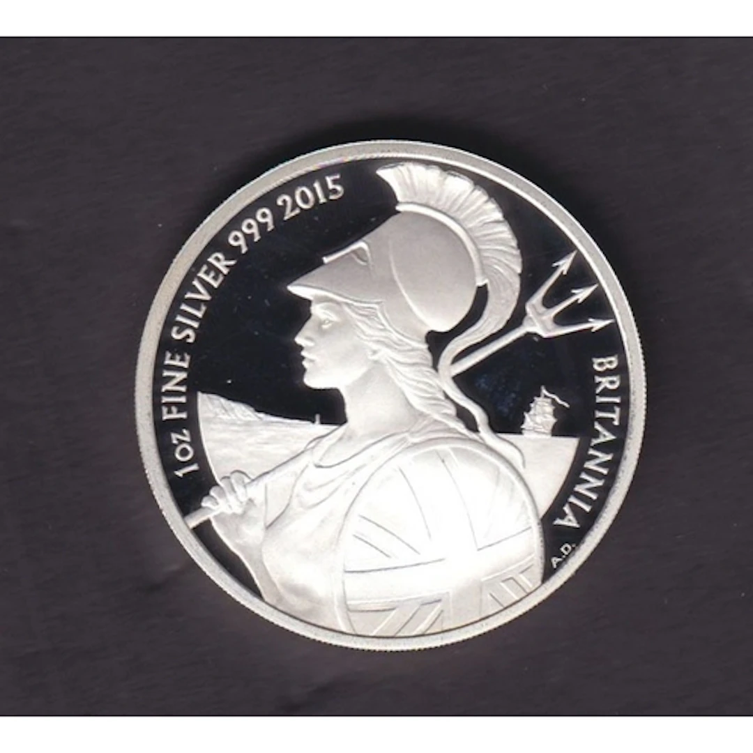 UK 2015 Britannia £2 1oz silver proof coin, struck in .999 f...
