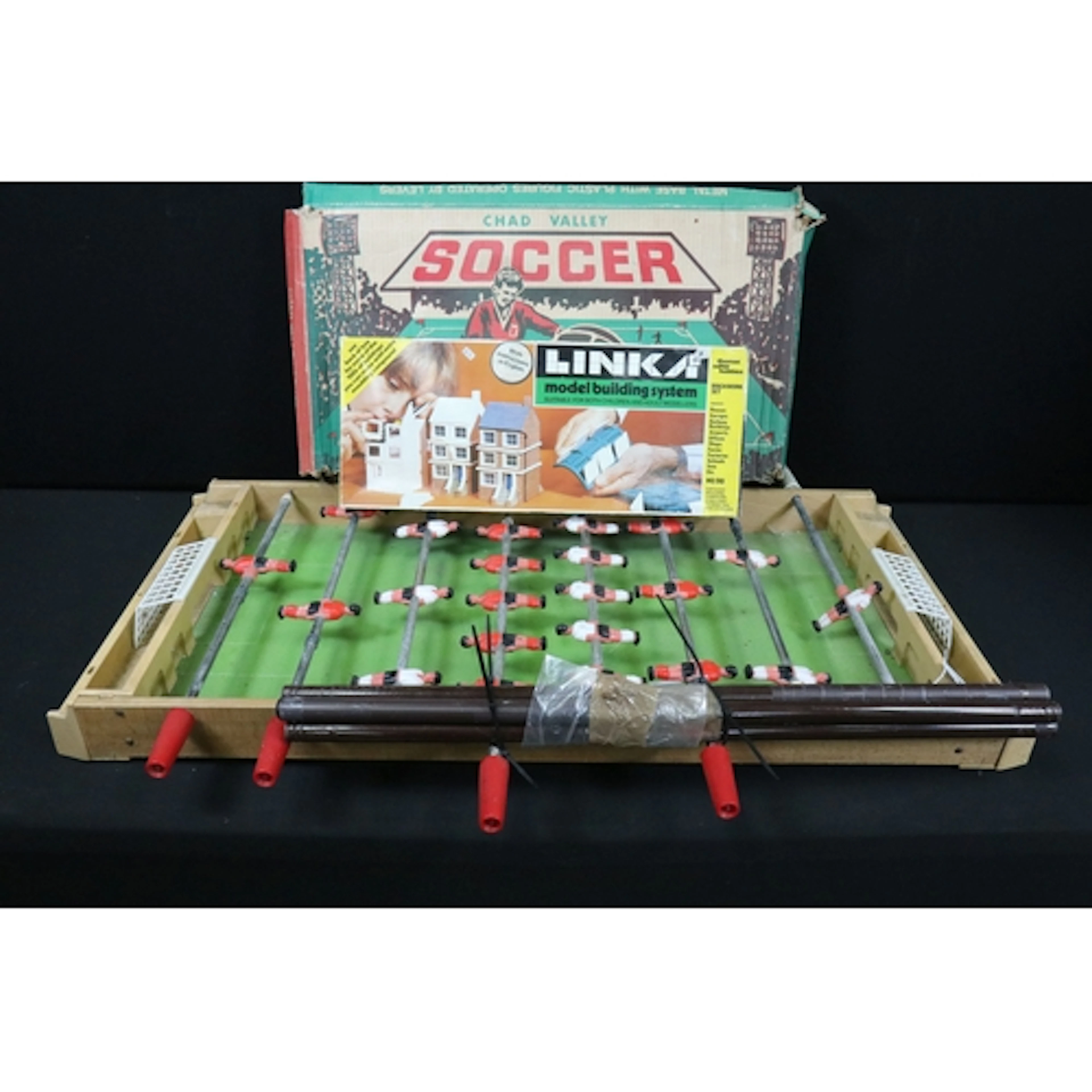 Two boxed toys to include Chad Valley Soccer game and Linka ...