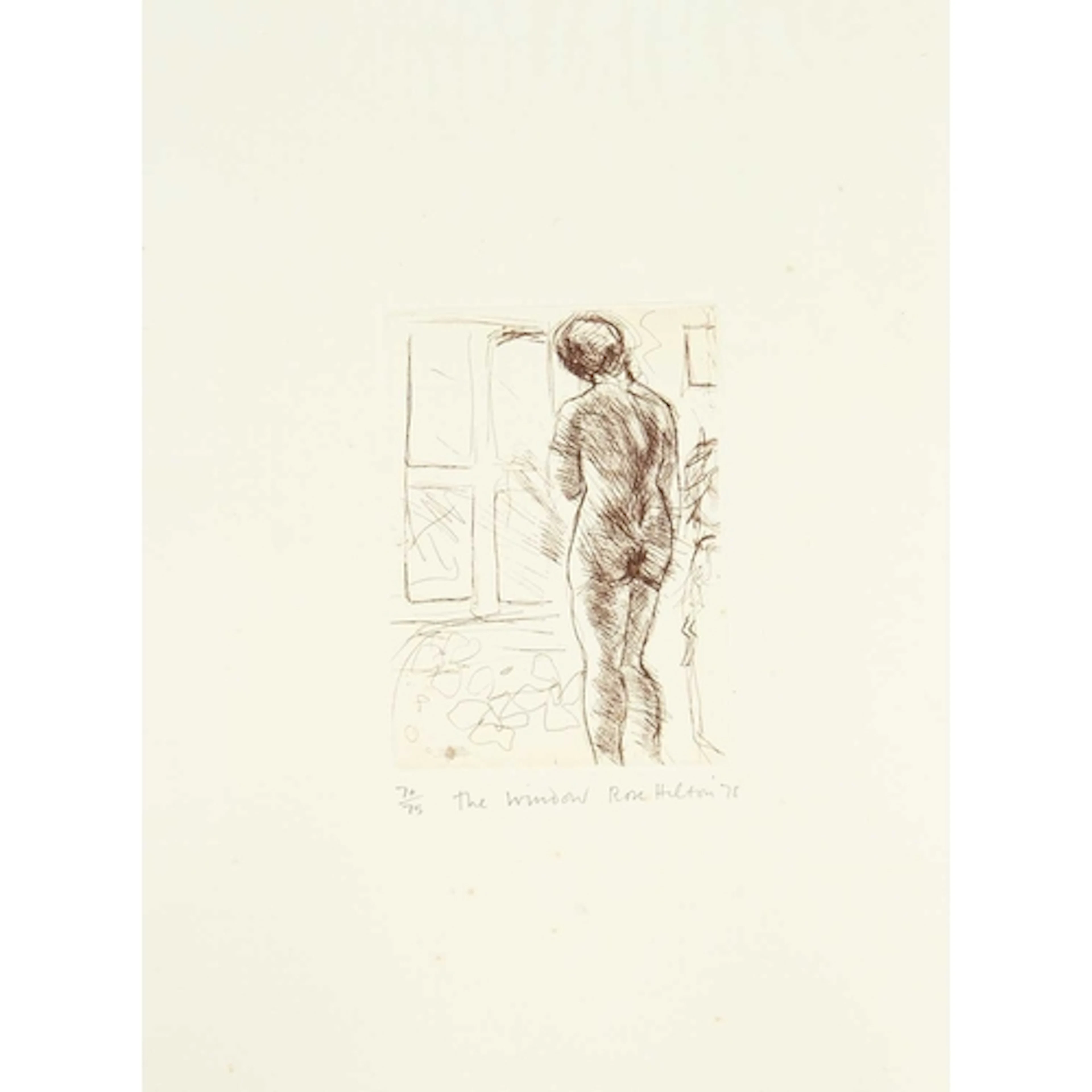 § Rose HILTON (1931-2019) The Window (1978) Etching, signed,...