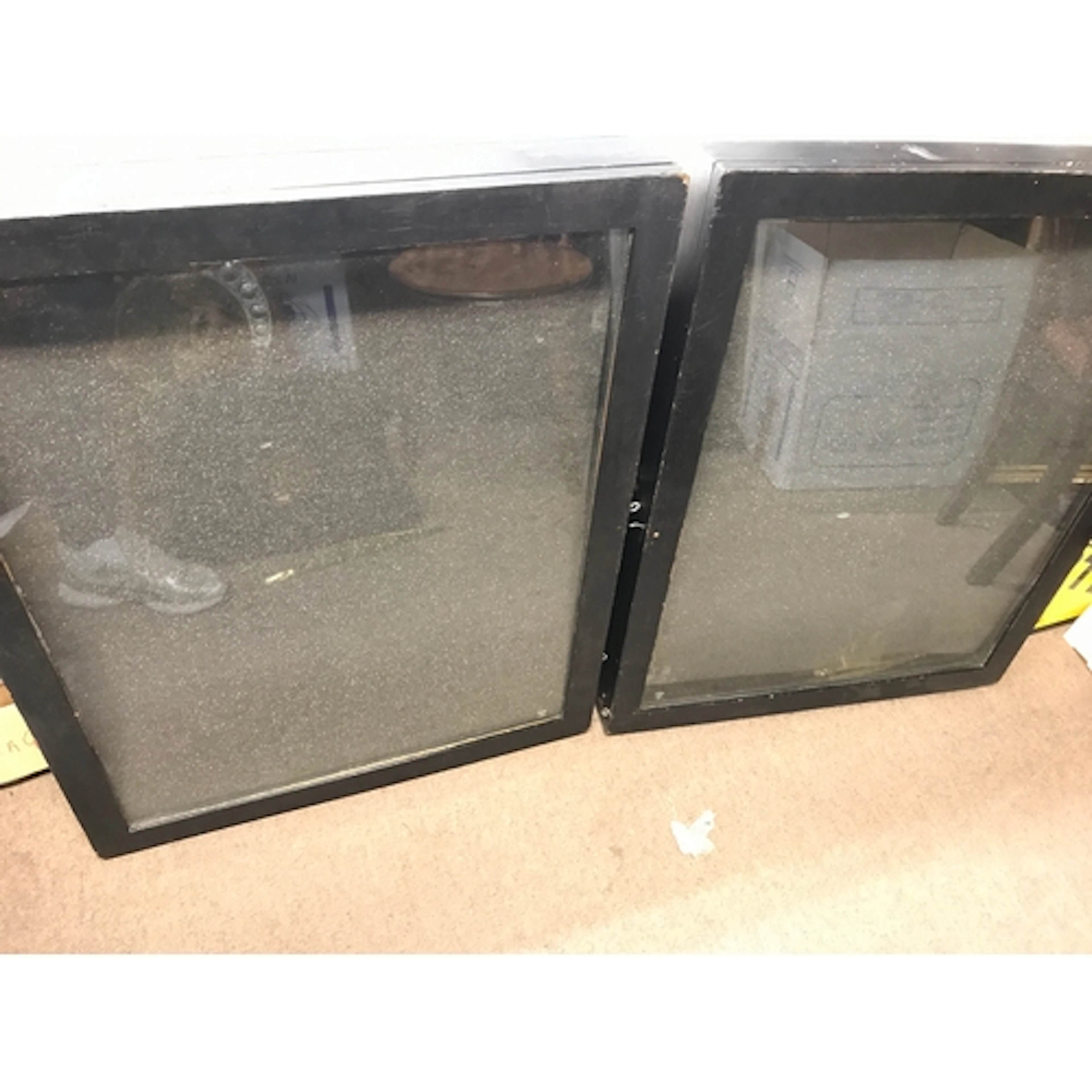 Two table top cabinets 82cm x 66cm