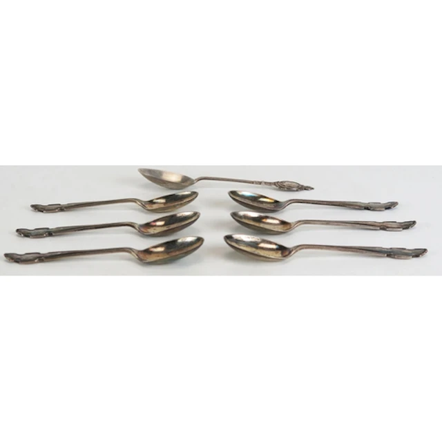 A collection of silver teaspoons various makers and dates, 9...