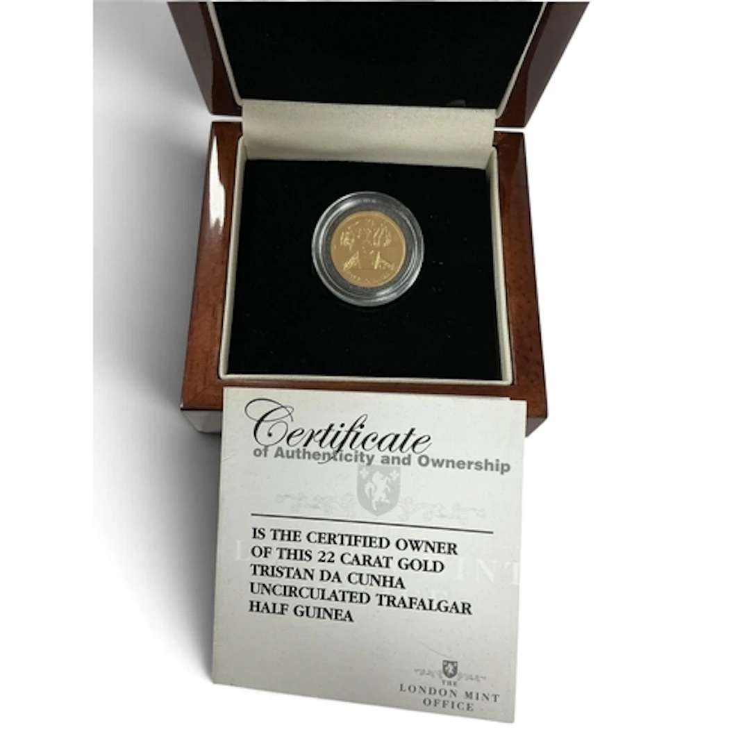 2008 Tristan Da Cunha Uncirculated Gold Half Guinea Coin, ca...