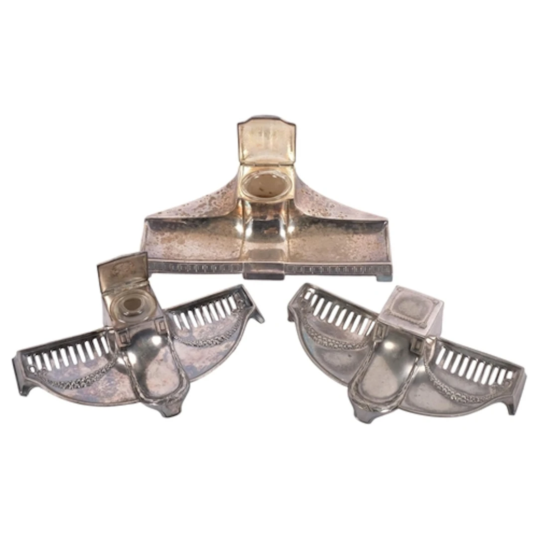 WMF - An Art Nouveau silver plated Brittania metal desk stan...