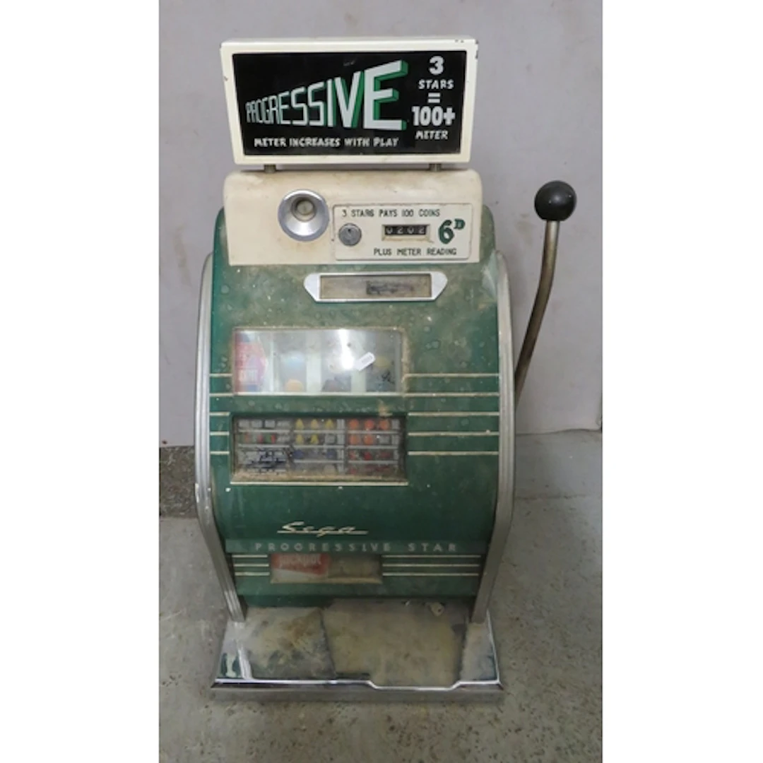 Vintage Sega Progressive Star One Armed Bandit UNTESTED with...