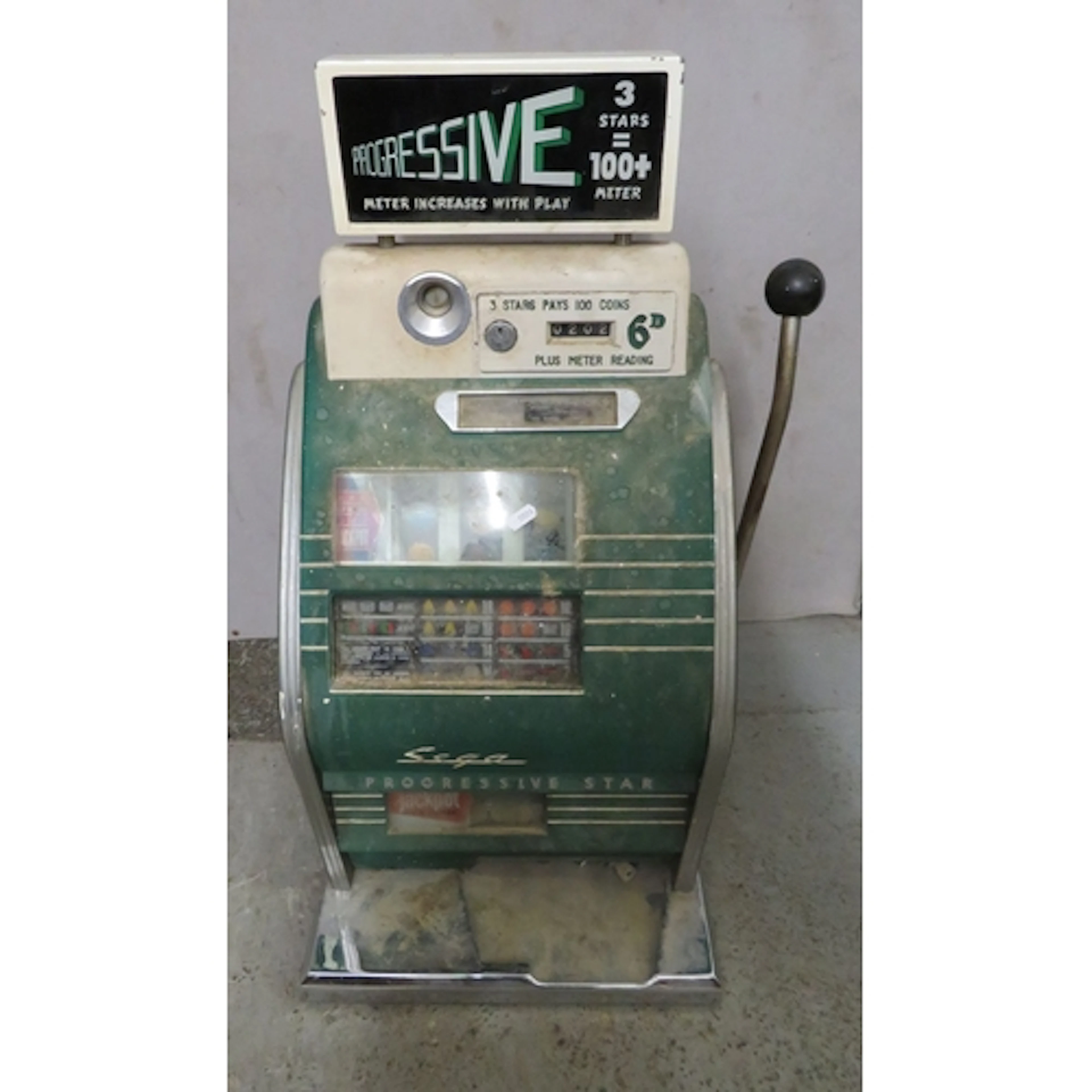 Vintage Sega Progressive Star One Armed Bandit UNTESTED with...