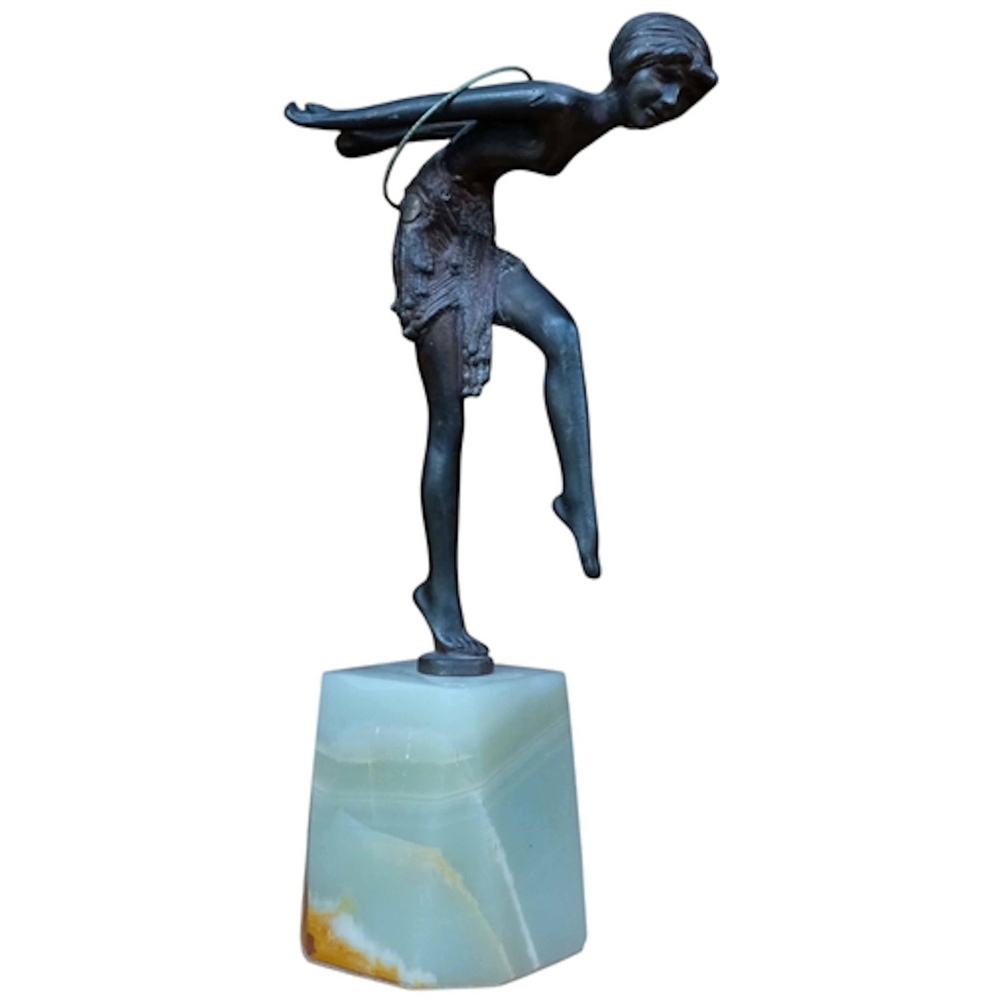 After Chiparus, Art Deco style bronze figure of a dancing la...