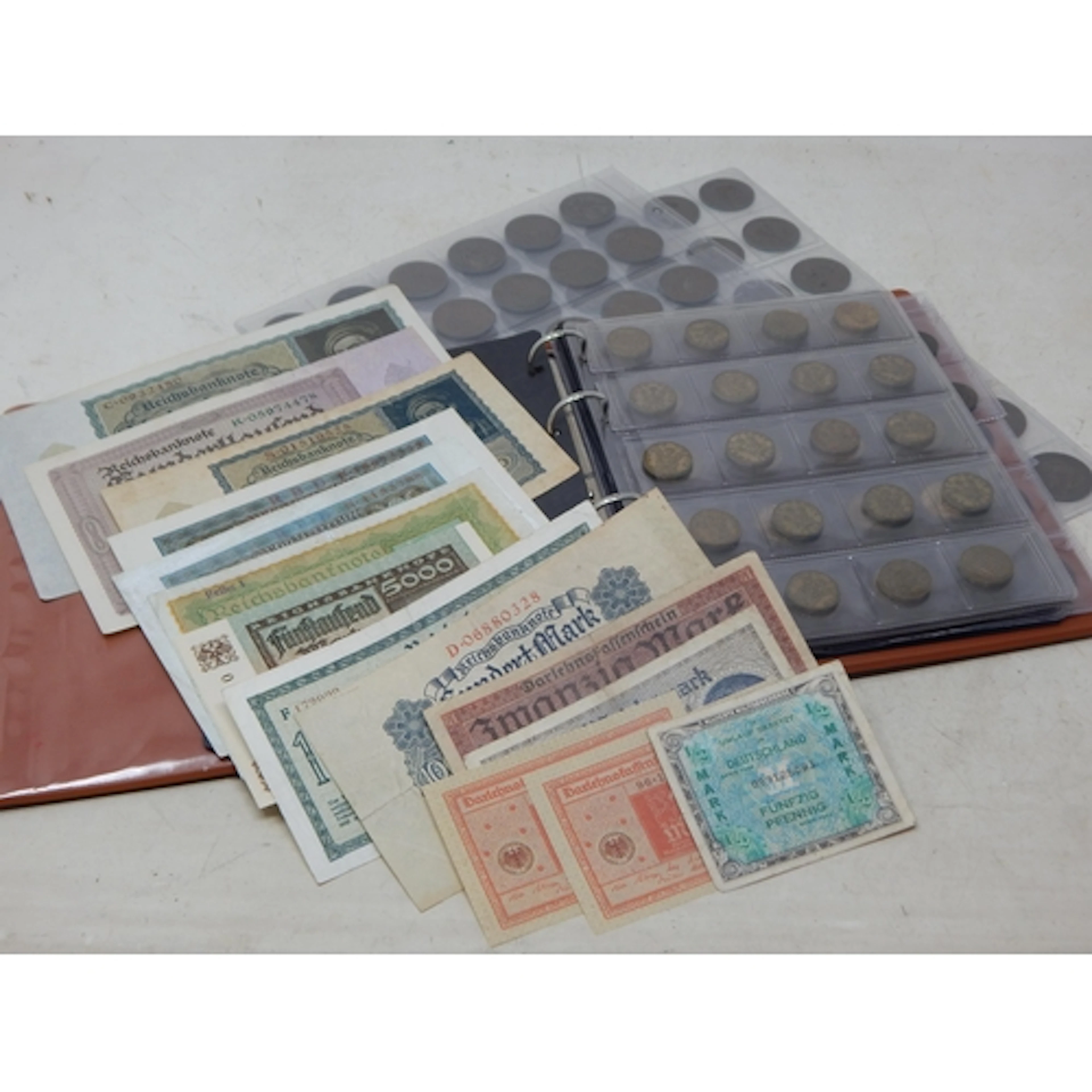 A Coin Album Containing a Complete Set of Threepences 1937-1...