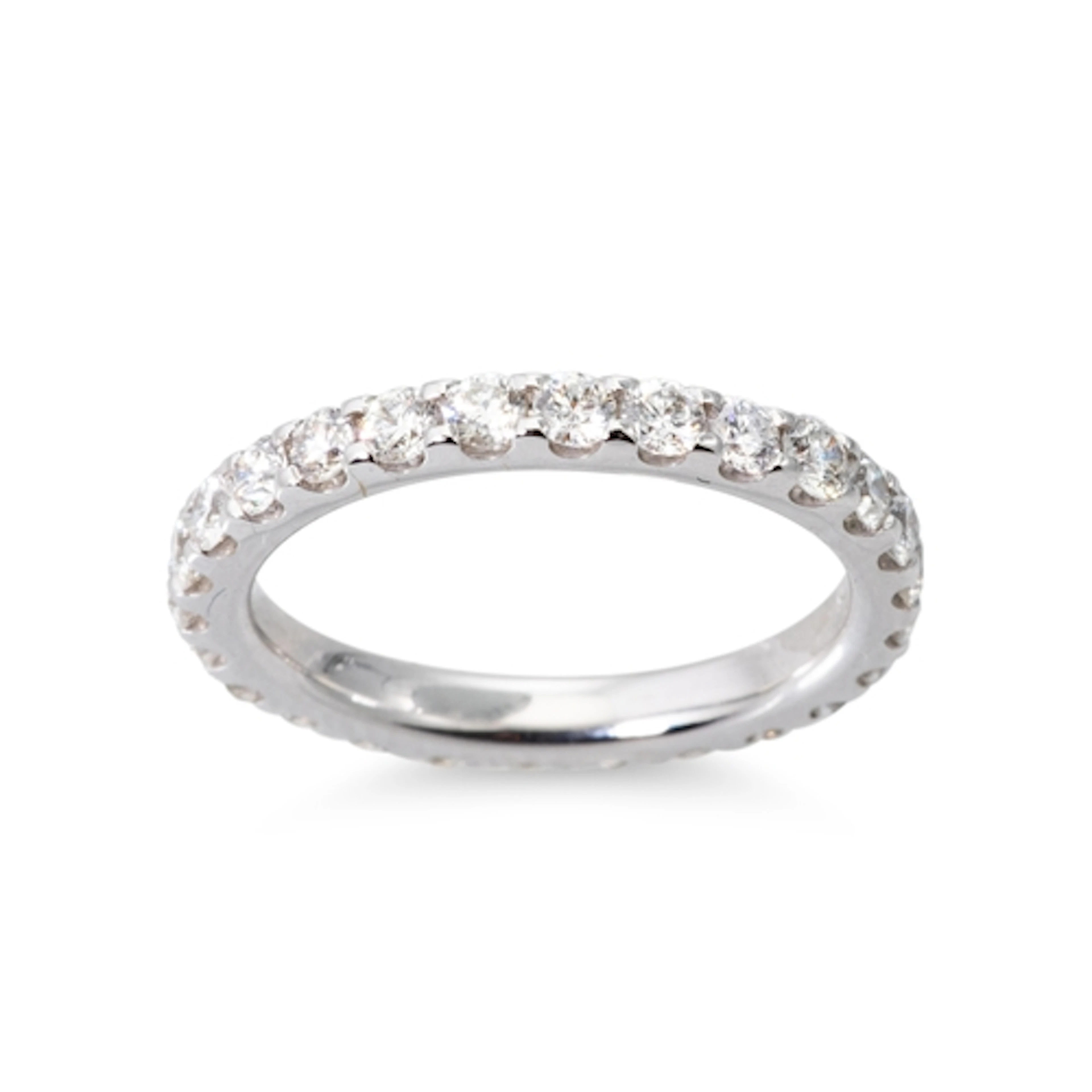 A DIAMOND FULL BANDED ETERNITY RING, the round brilliant cut...