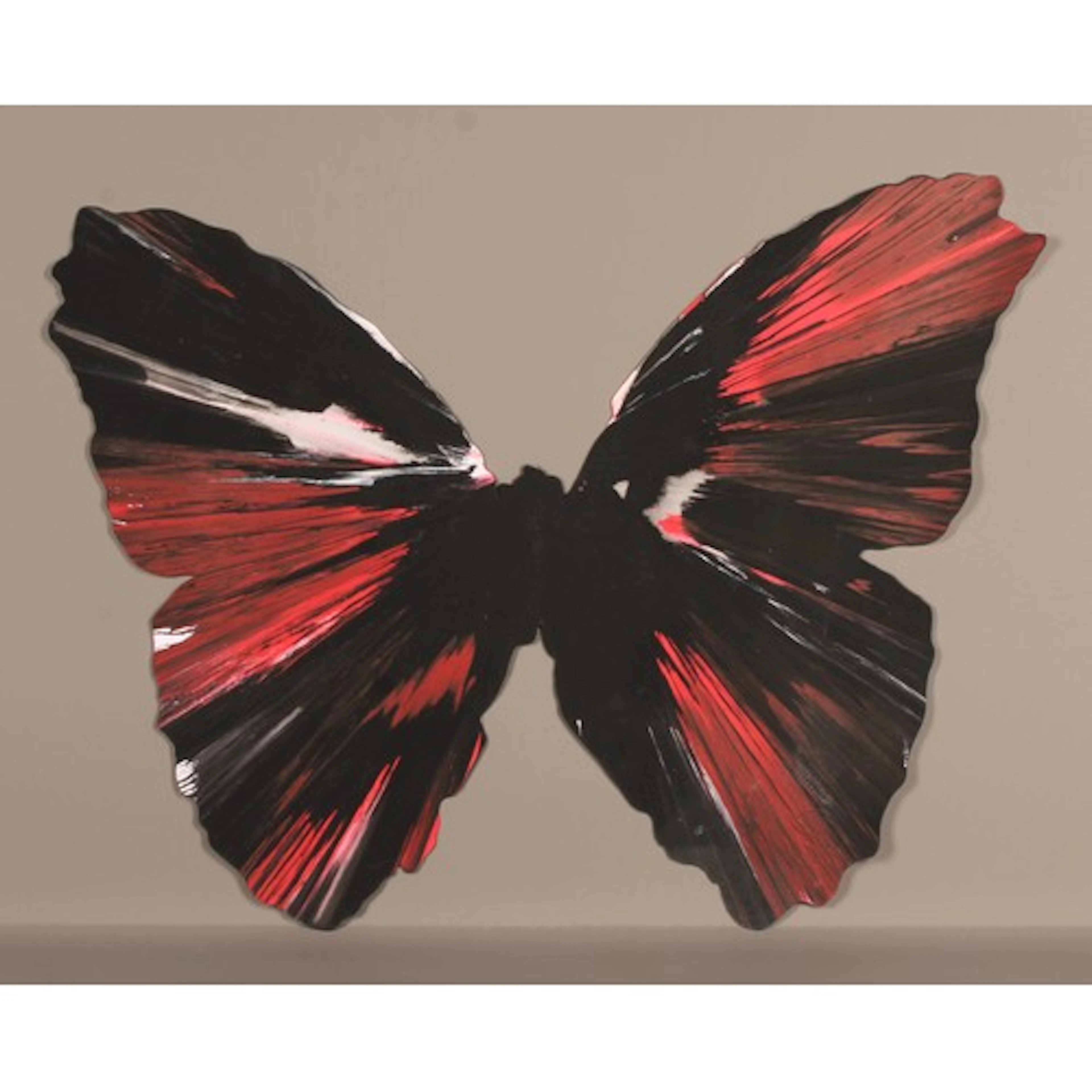 Damien Hirst (Bn. 1965) Spin, Butterfly/Moth, Black and Red ...