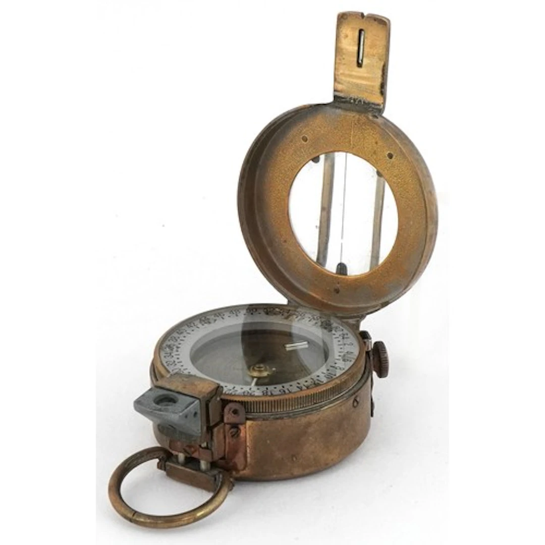 Mid 20th century military style brass prismatic marching com...