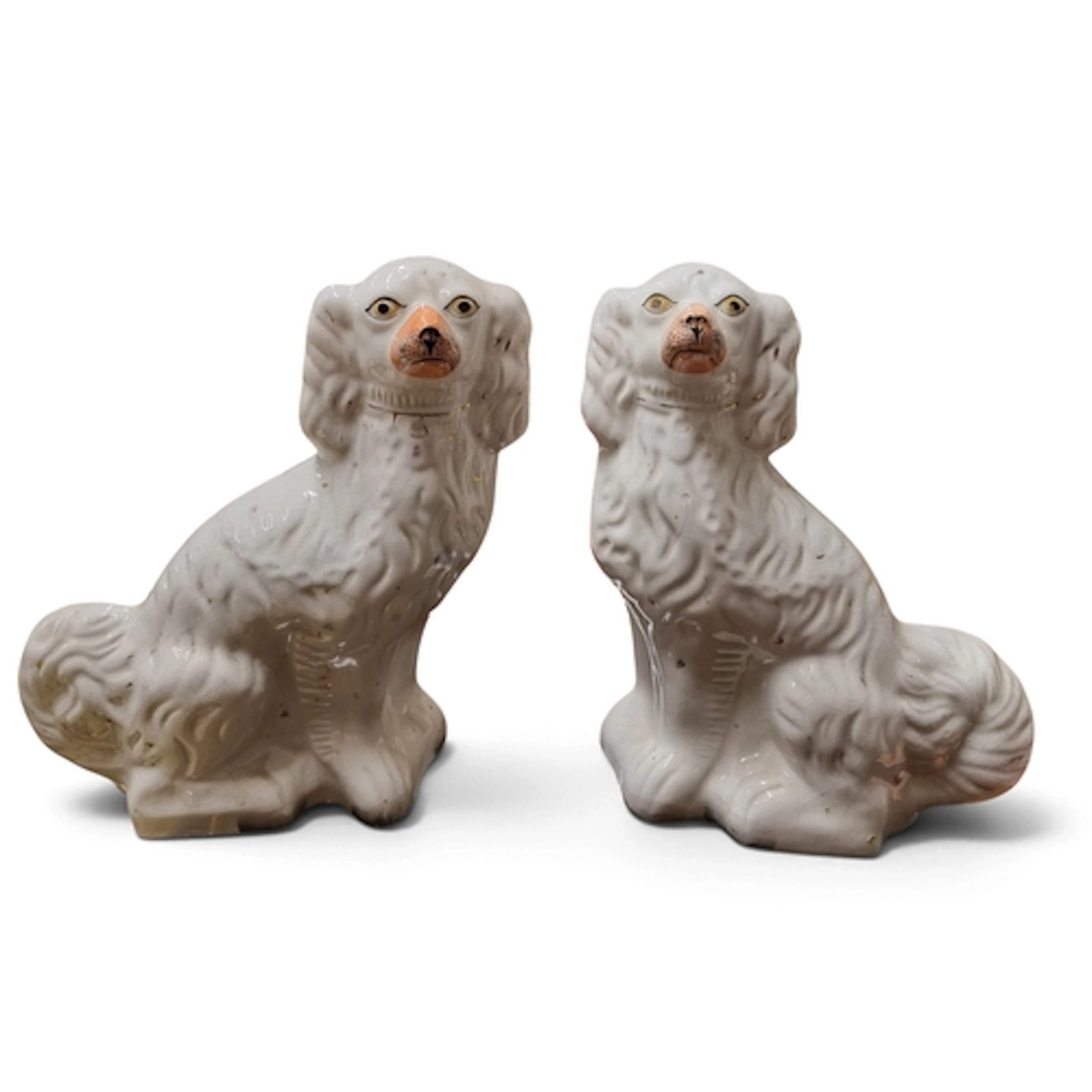 A good large pair of late 19th Century Staffordshire mantle ...