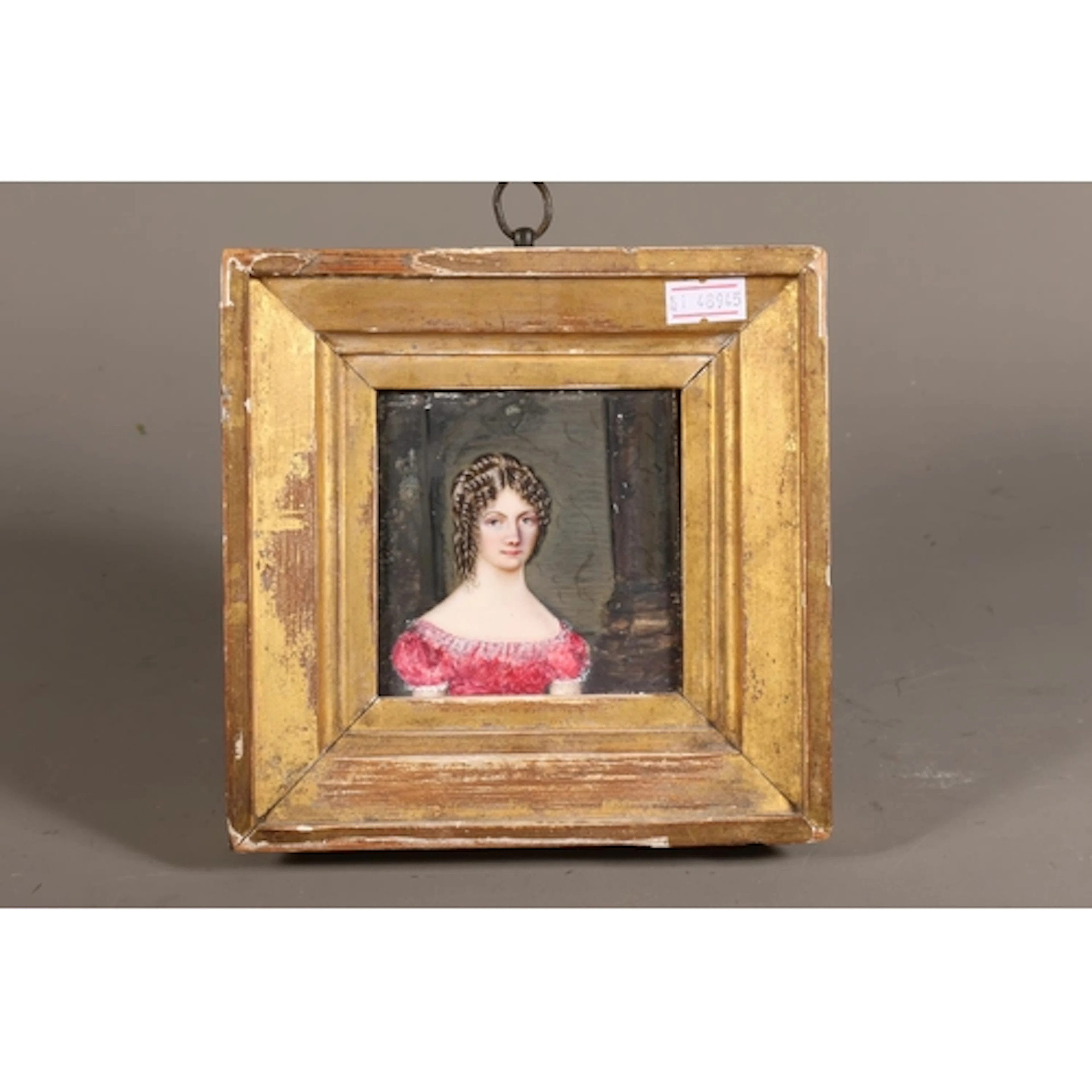 19TH CENTURY SCHOOL Bust length portrait of a young woman i...