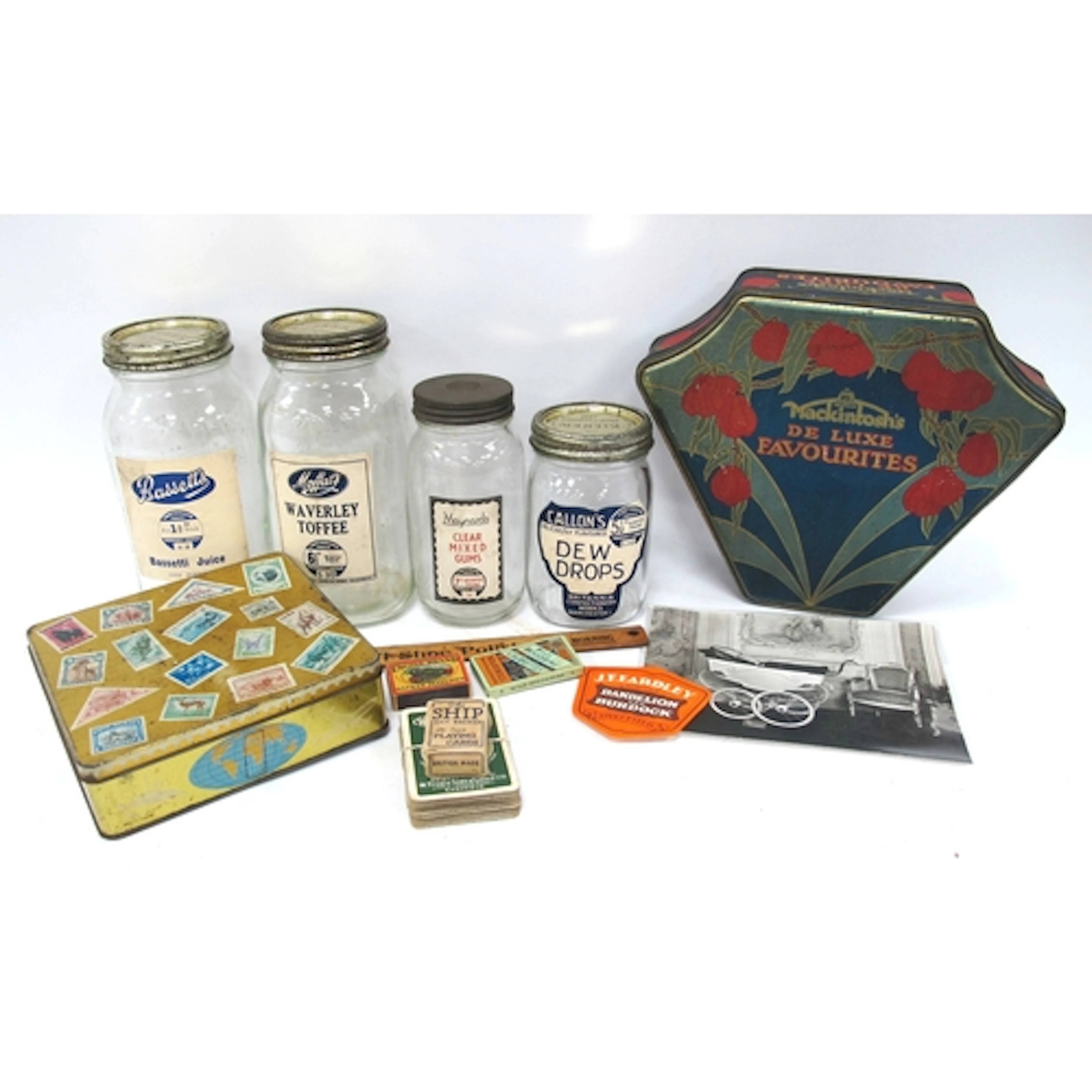 Vintage Advertising - Four WWII Era Kilner Jars, with period...