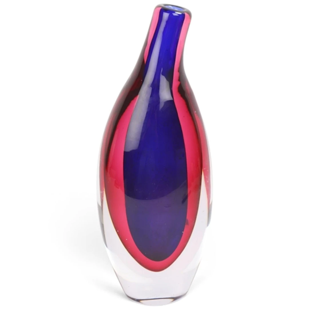 ERNEST GORDON for Kosta, a bottle vase with sloping neck in ...