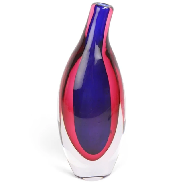 ERNEST GORDON for Kosta, a bottle vase with sloping neck in ...