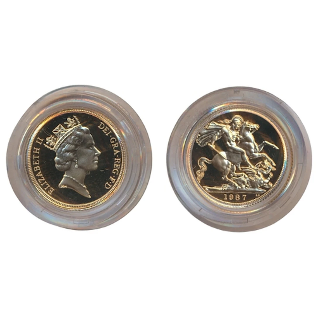 Investment Gold Lot - Documents Required. 1987 sovereign pro...