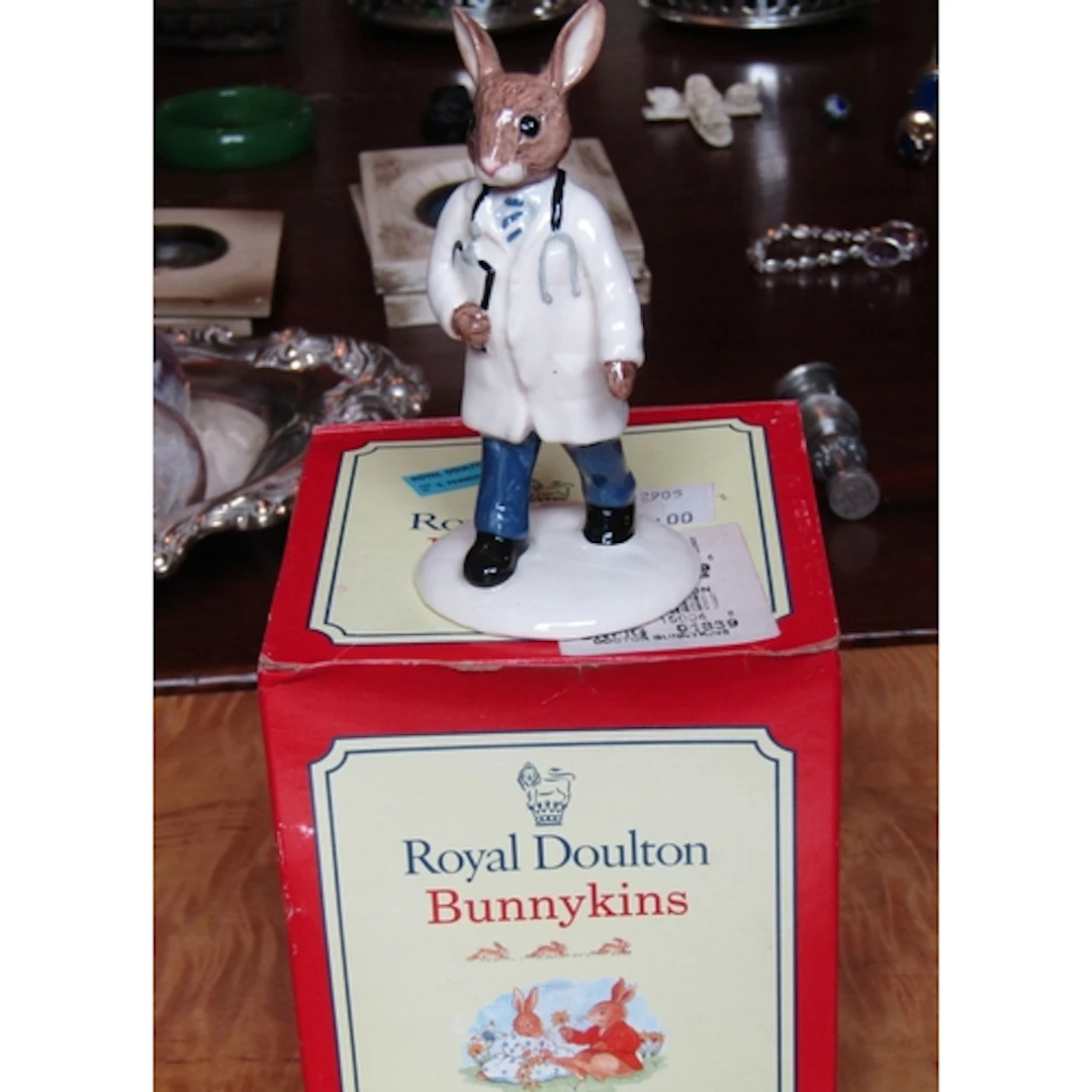 Royal Doulton Bunnykins Fine Porcelain Figure Titled Dr Bunn...