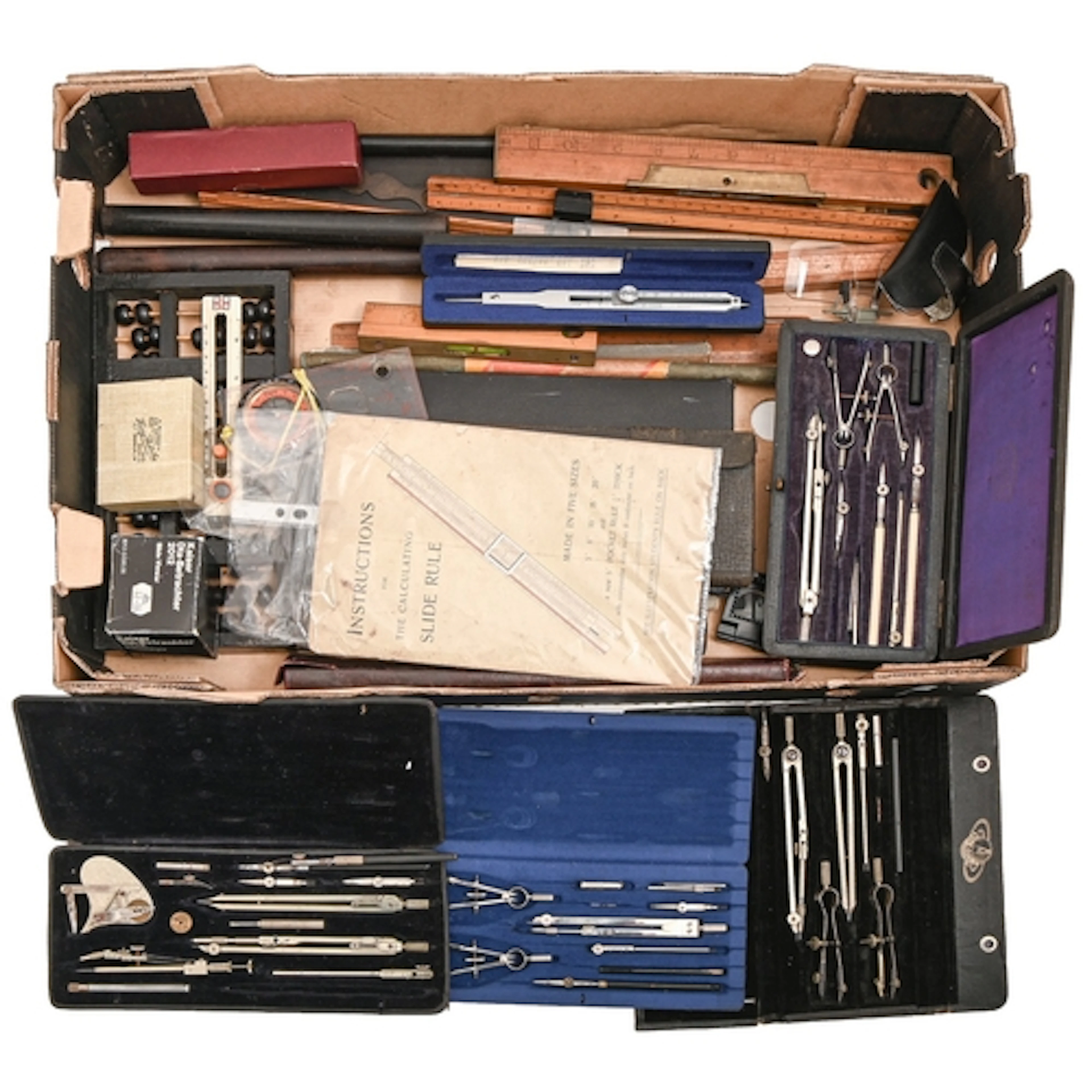 Miscellaneous draughtsmen’s instruments and other acce...