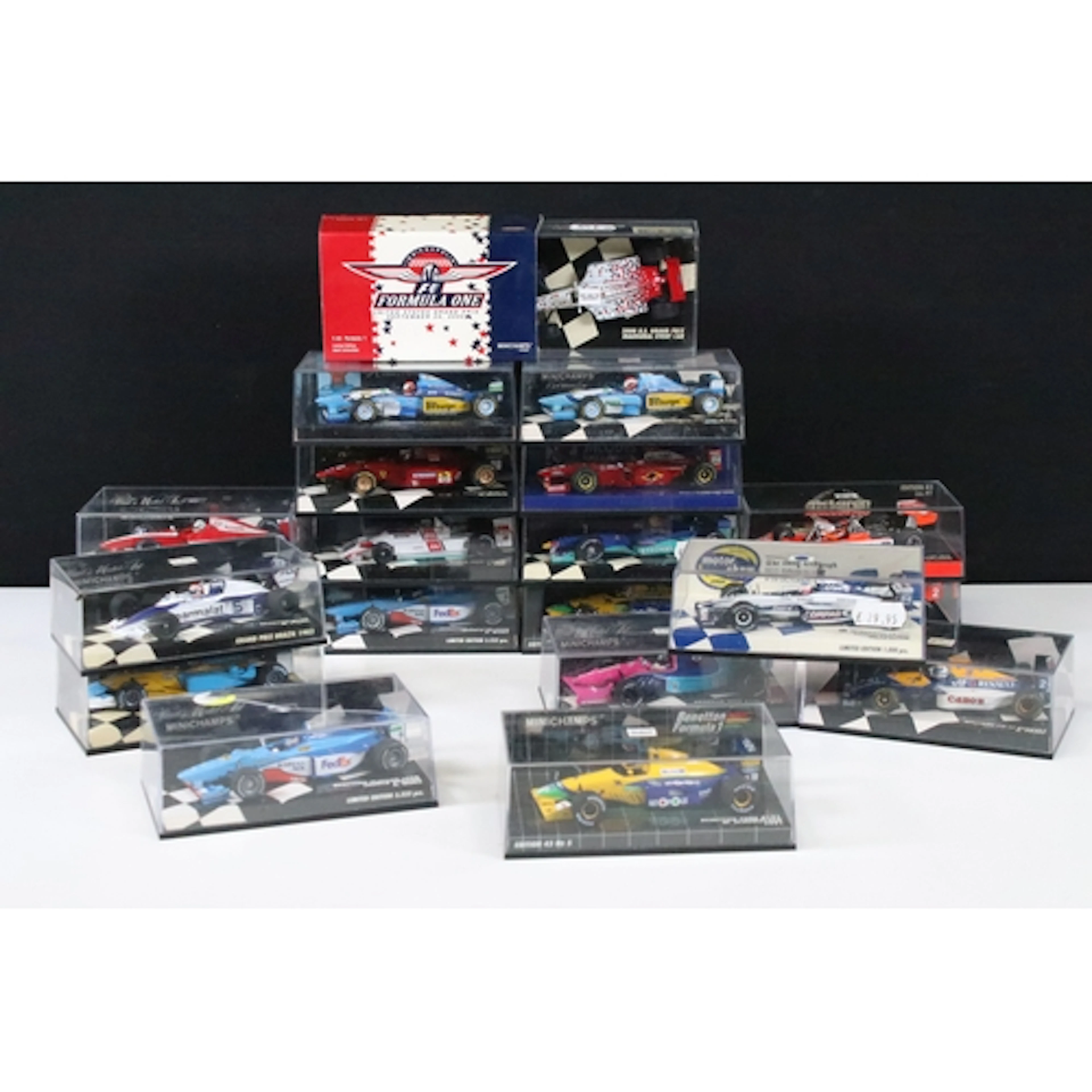 20 Boxed / cased Paul's Model Art Minichamps racing diecast ...