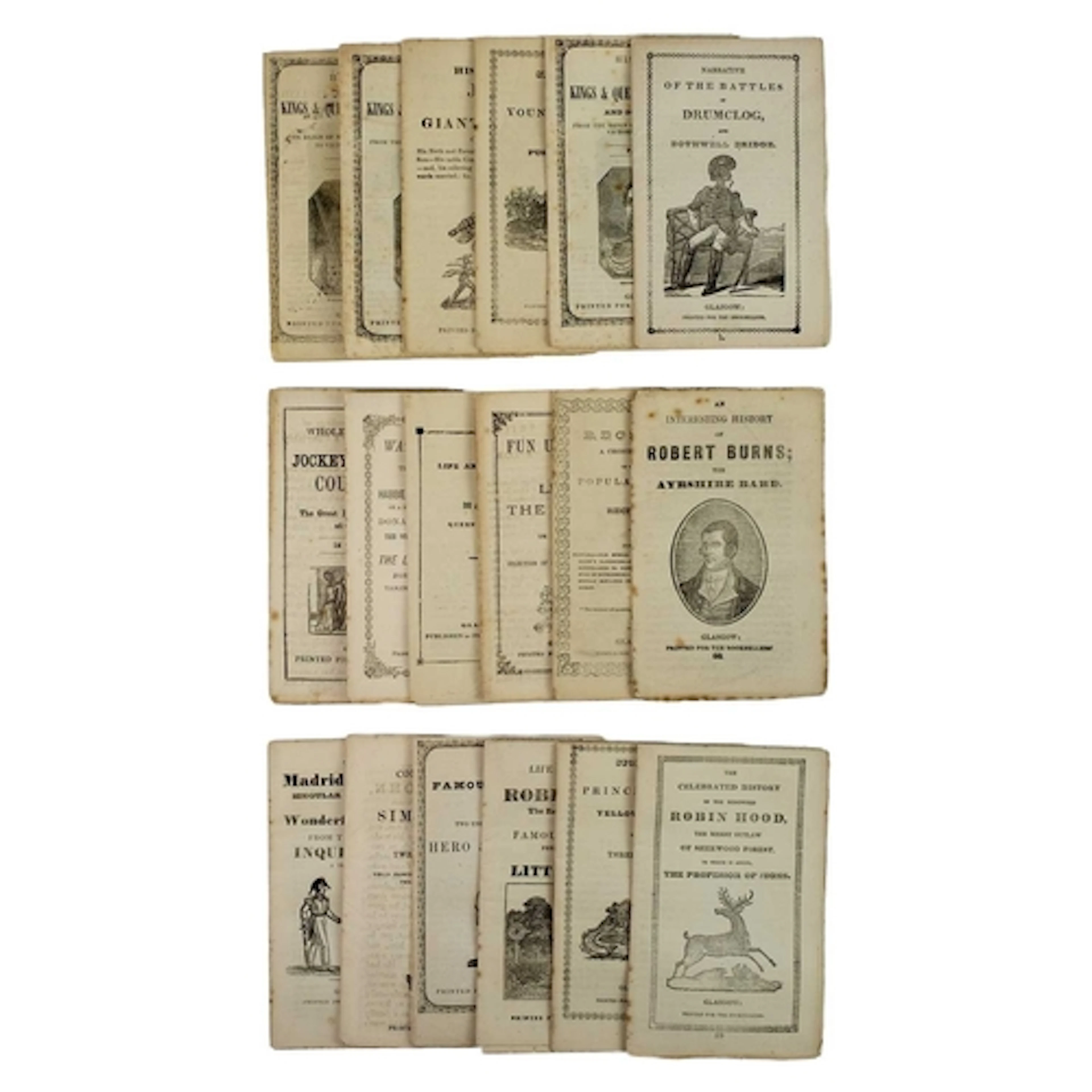 (Glasgow Chapbooks) A collection of eighteen, mid 19th centu...