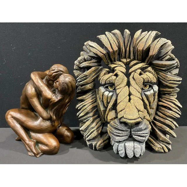 An Edge Sculpture resin model, lion mask, designed by Matt B...