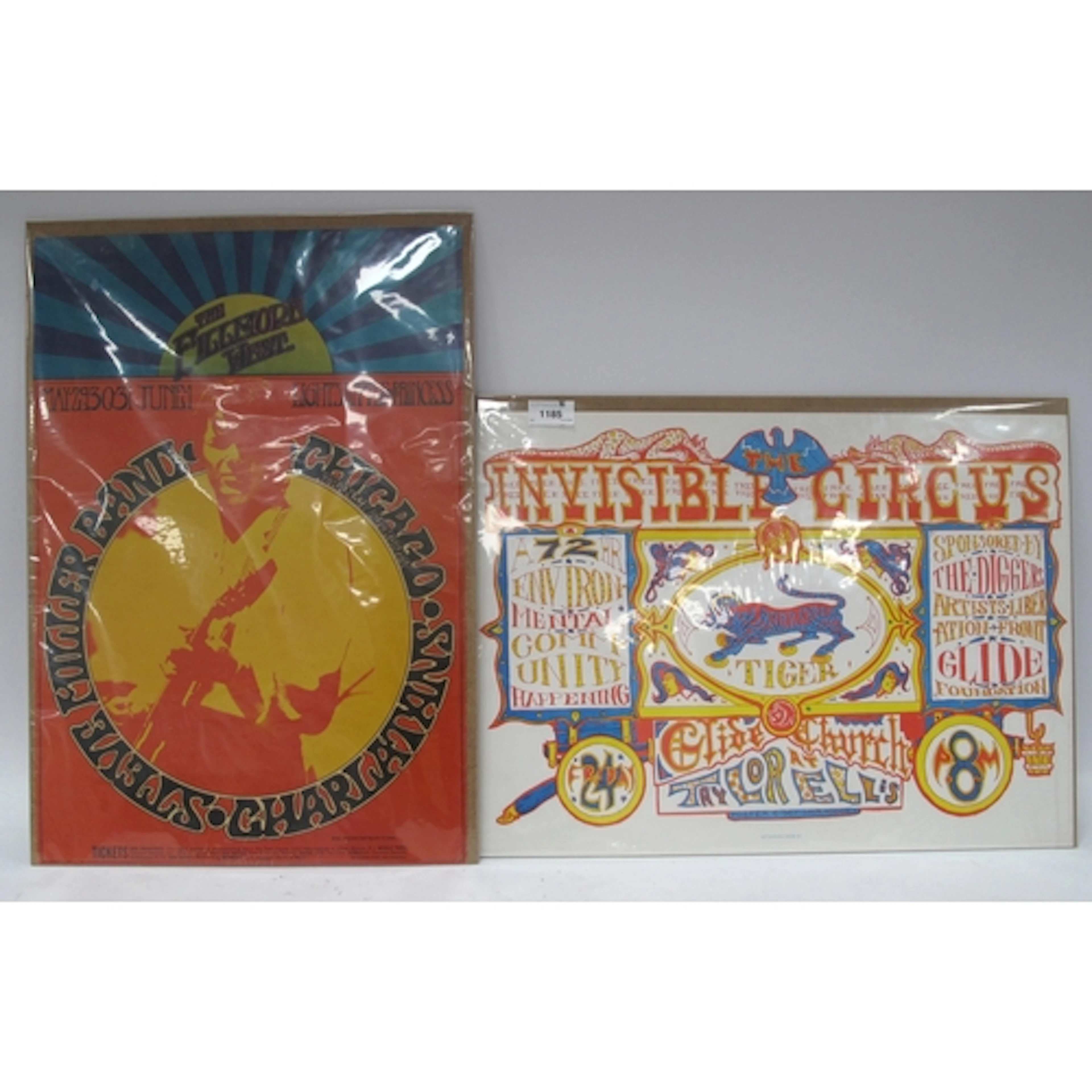 Steve Miller Band 51.5cm x 35cm and Invisible Circus Psyched...
