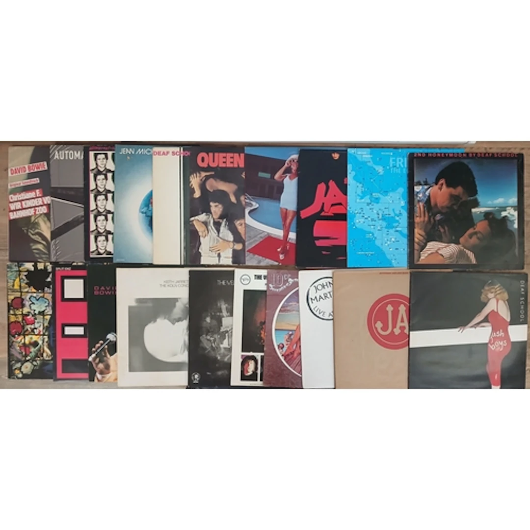 A group of 20 assorted LPs, various artists and genres.