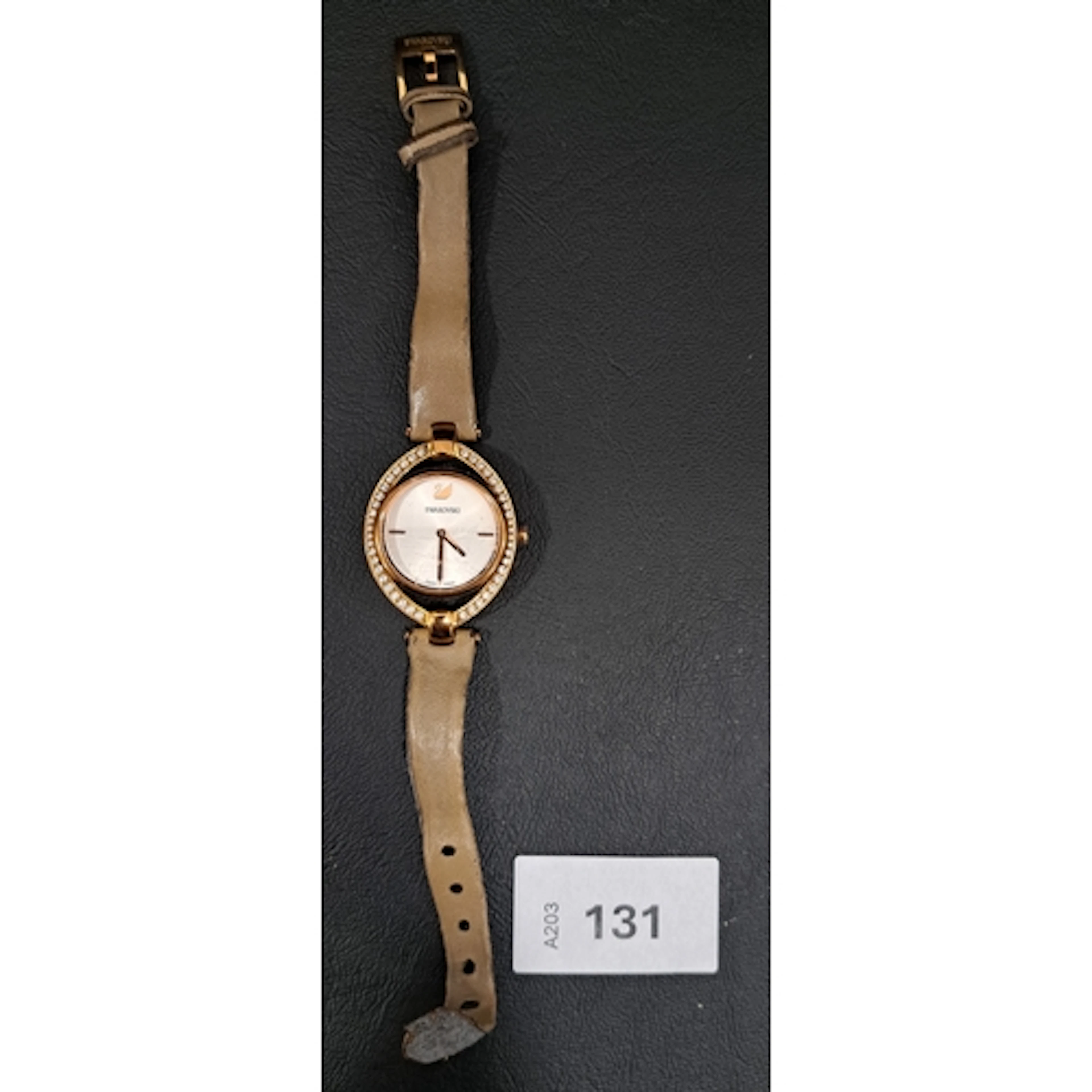 SWAROVSKI STELLA WRISTWATCH the rose gold tone body with ov...