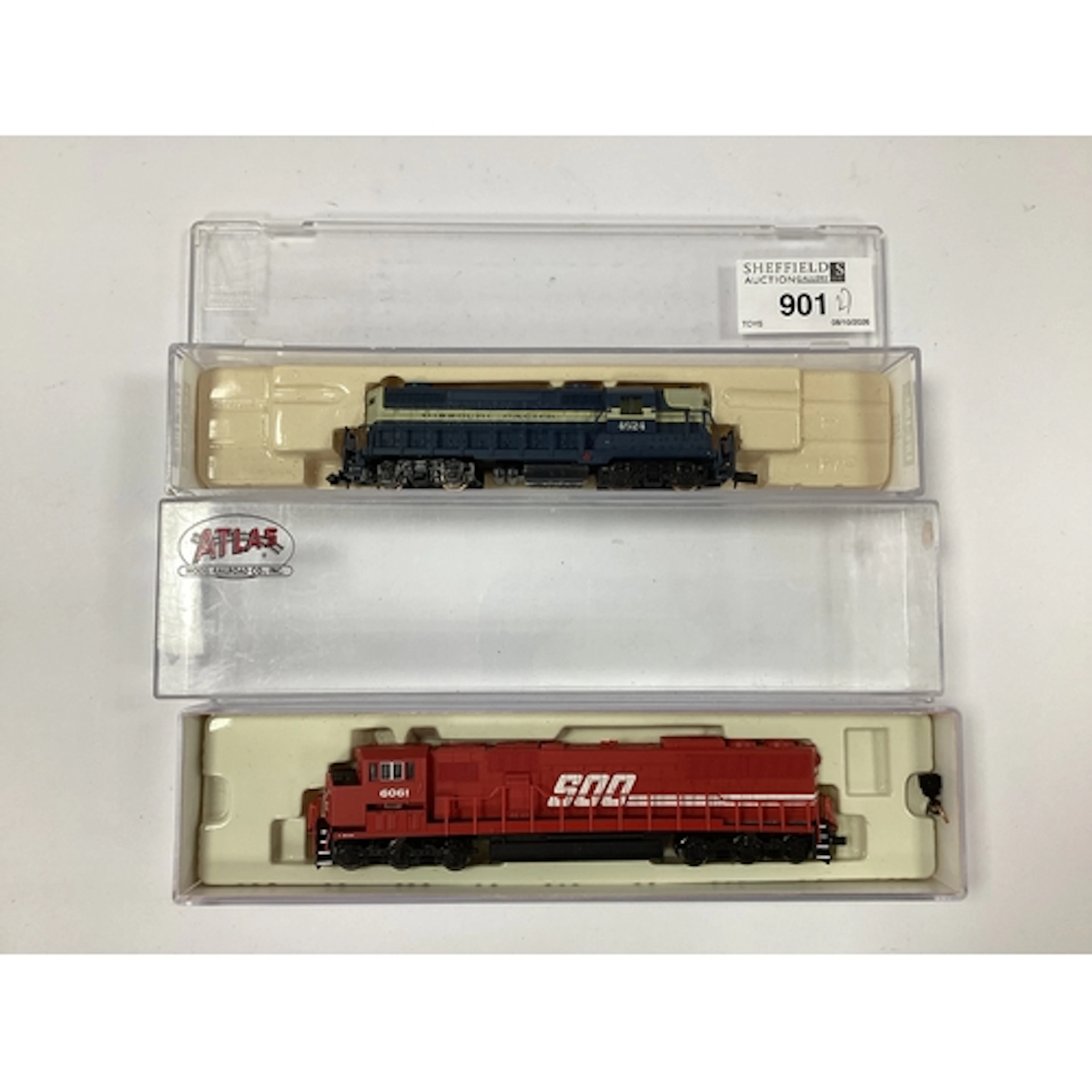 Two boxed N gauge American diesel locomotives: a Lifelike Mi...