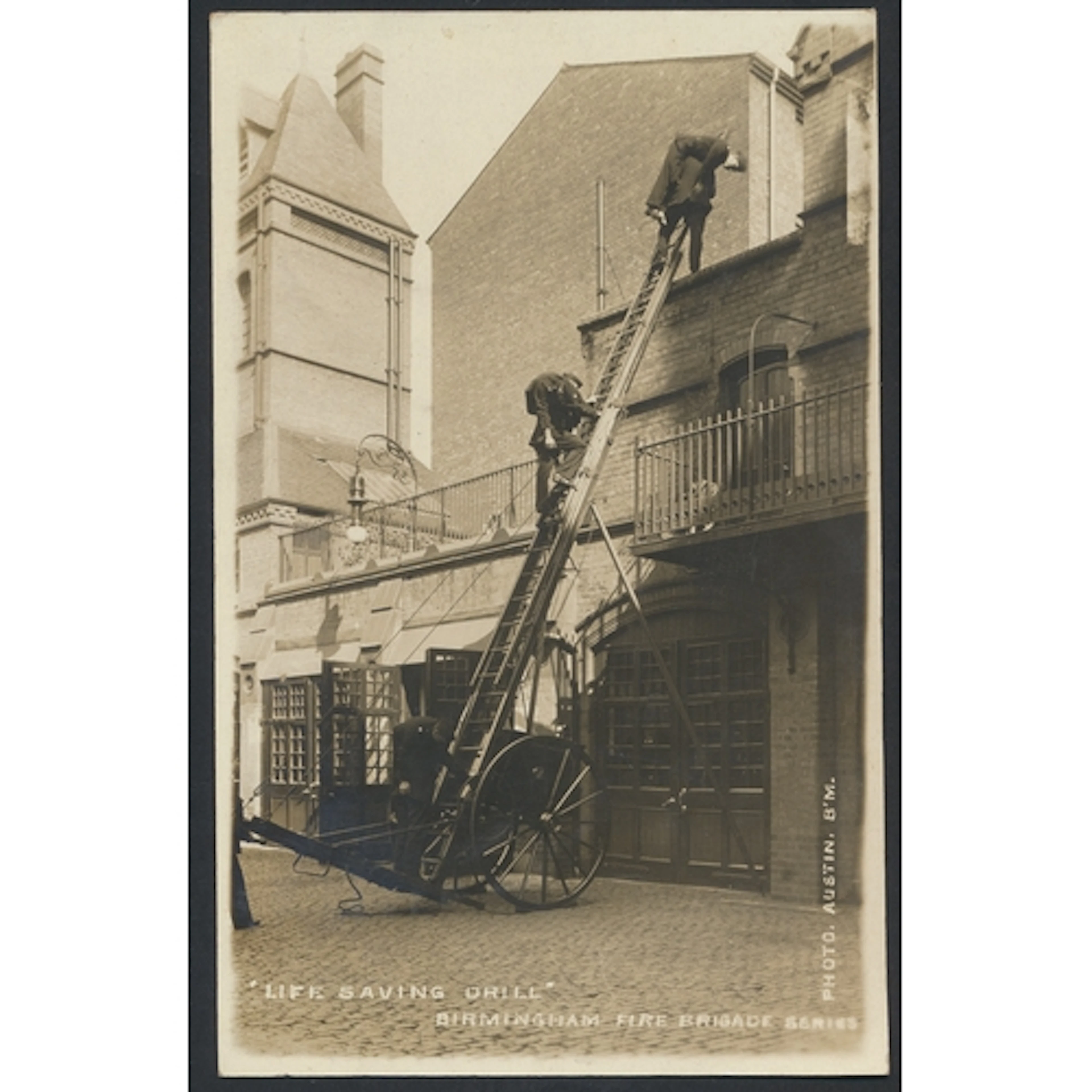 Fire Brigade. Range of loose vintage cards, with mostly R.P'...