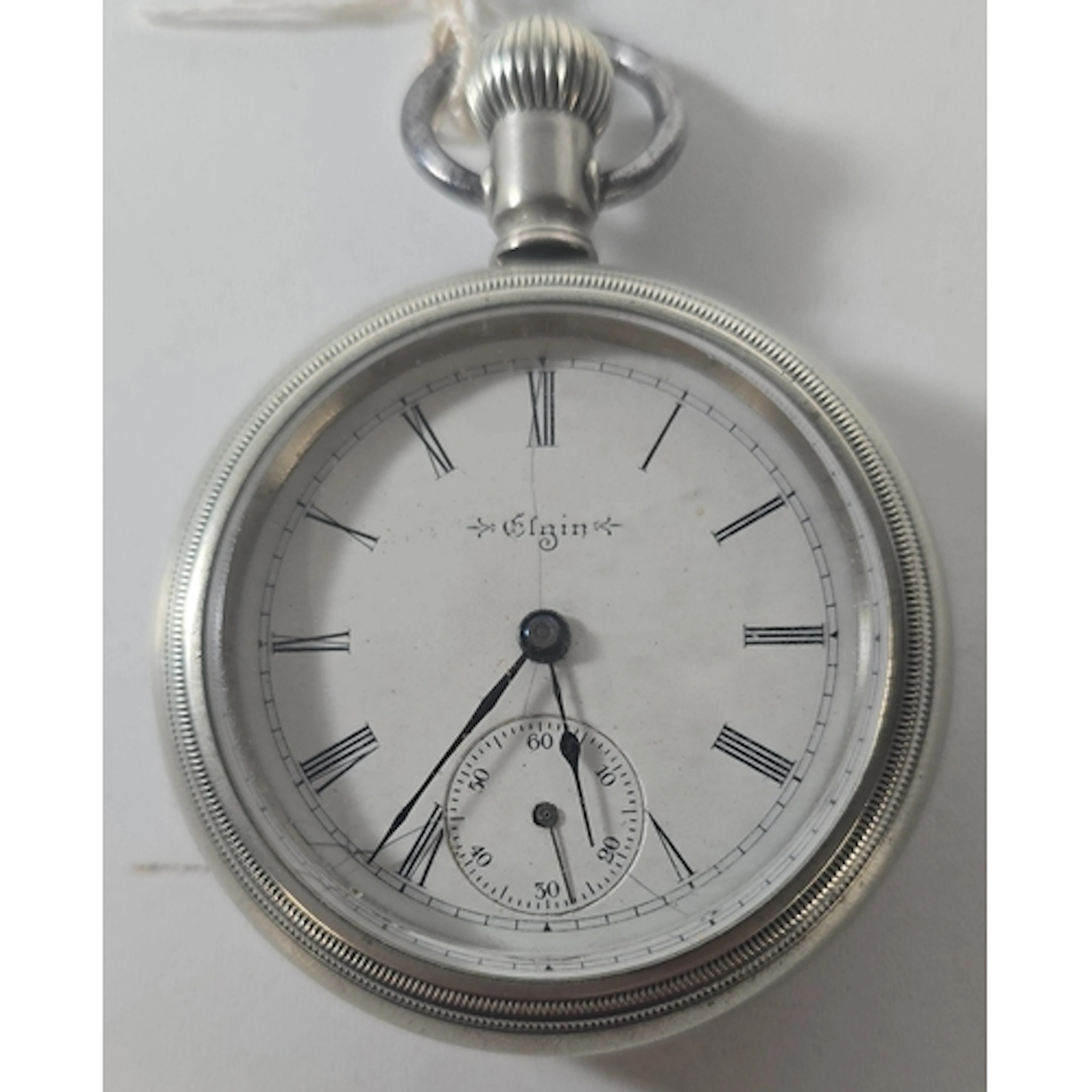 An American pocket watch by Elgin Natl. Watch Co., with unsc...