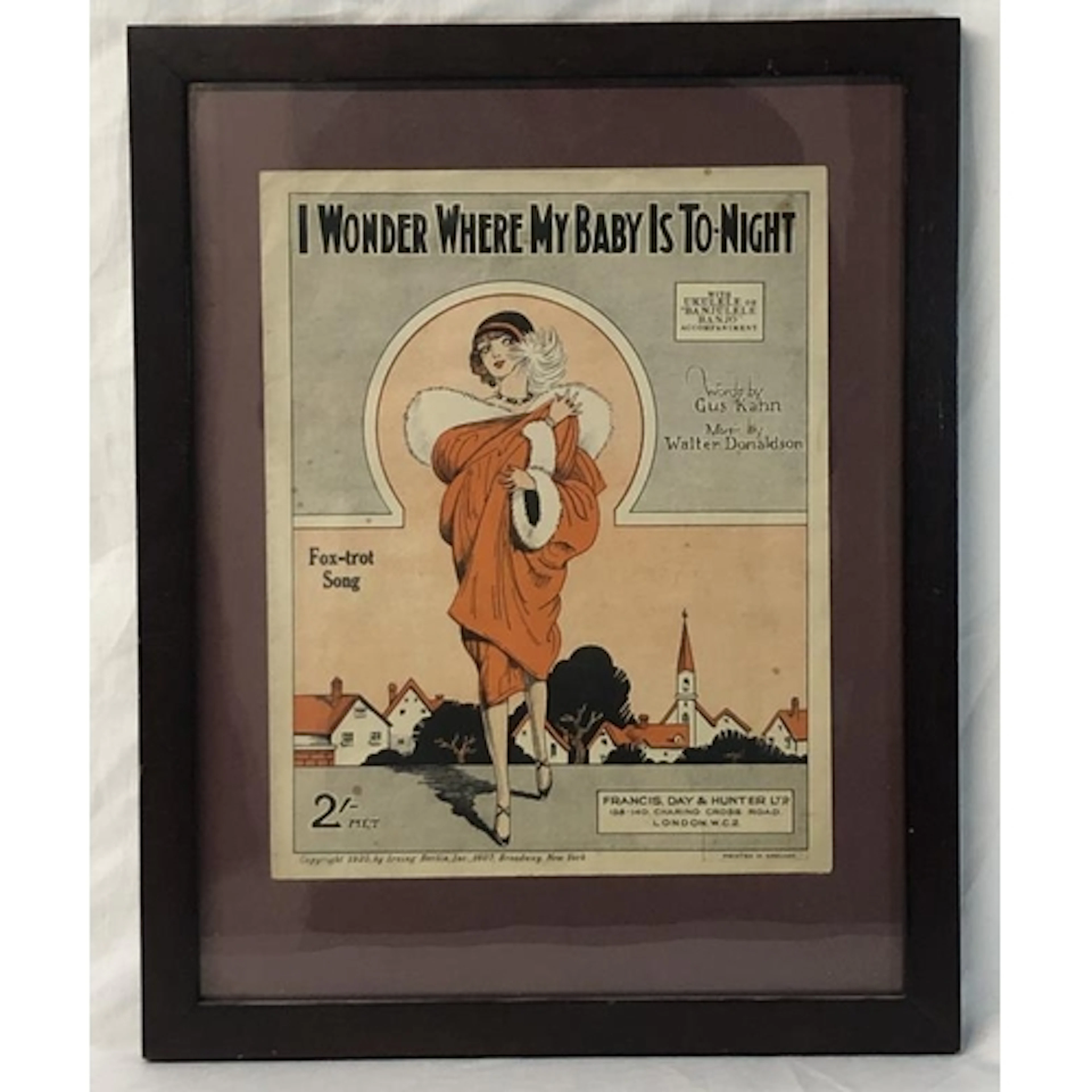 F/g Broadway Poster entitled 'I wonder where my baby is toni...