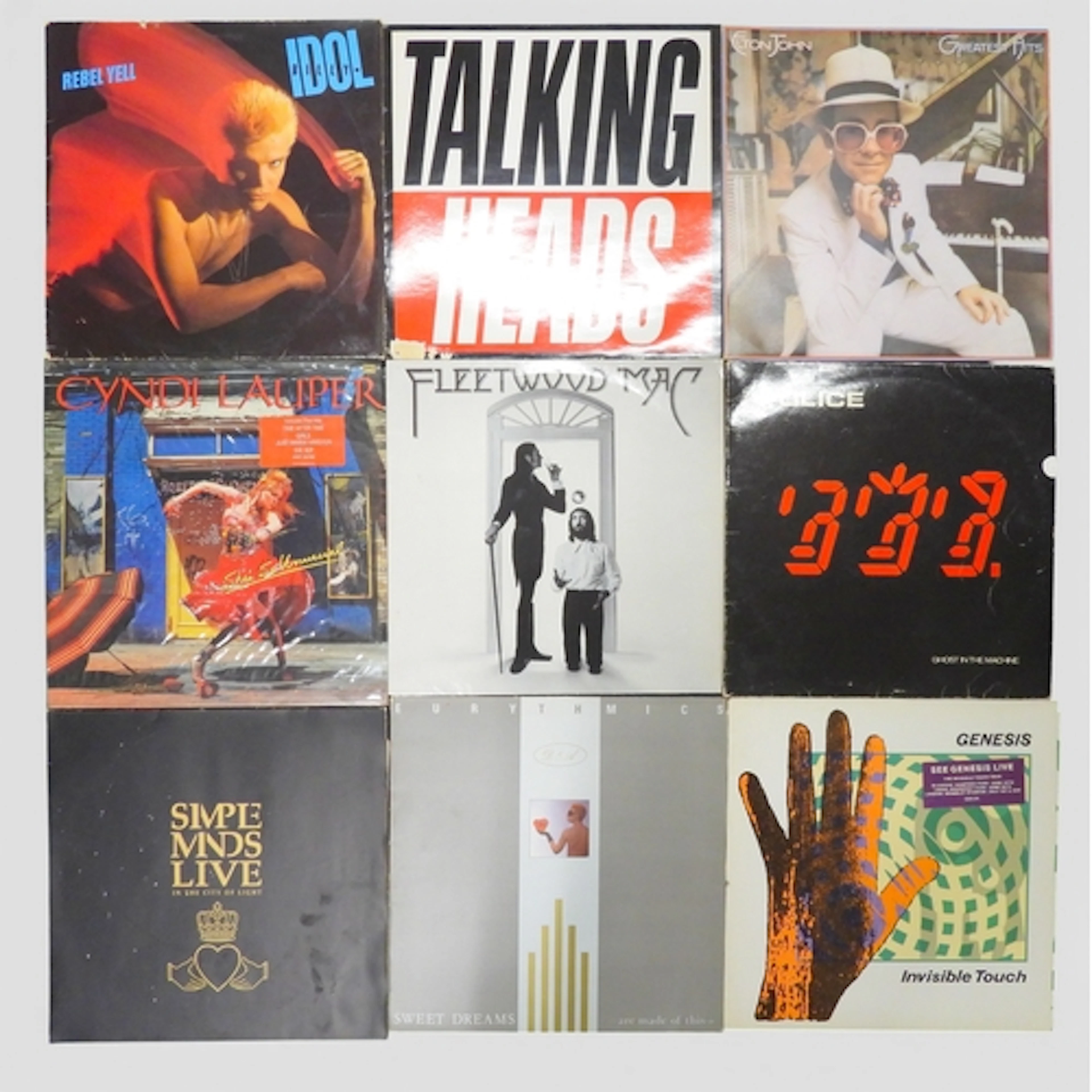 80's ROCK/POP - A Box of Vinyl LP Records to include Ta...