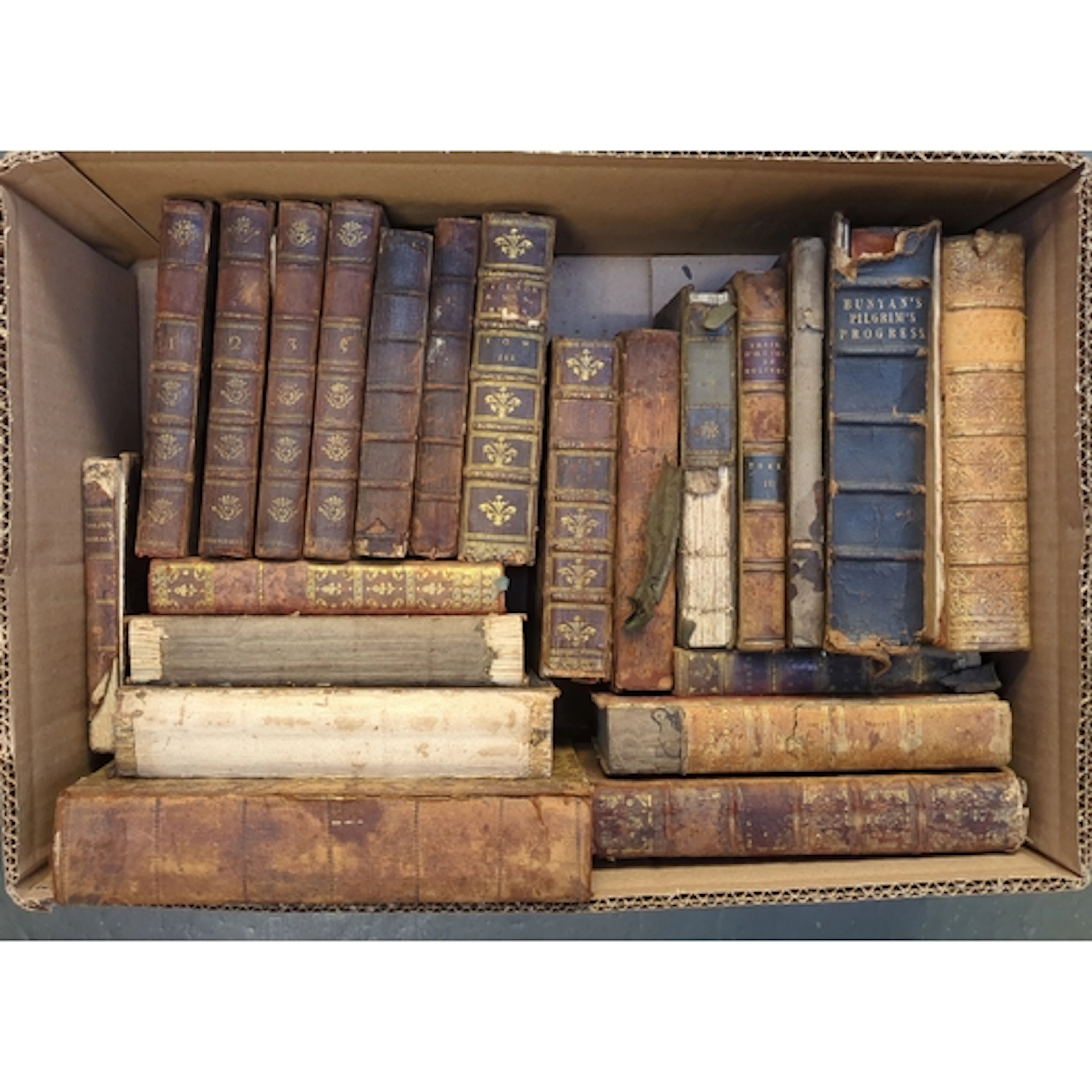 BINDINGS, 18th C. and later. A group to inc. vols. of 'The S...