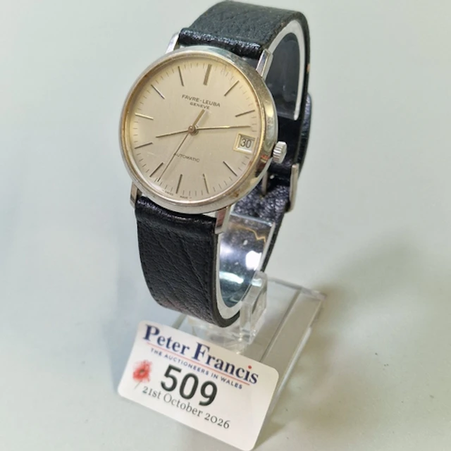 Vintage Favre-Leuba Geneve automatic wristwatch. (B.P. 21% +...