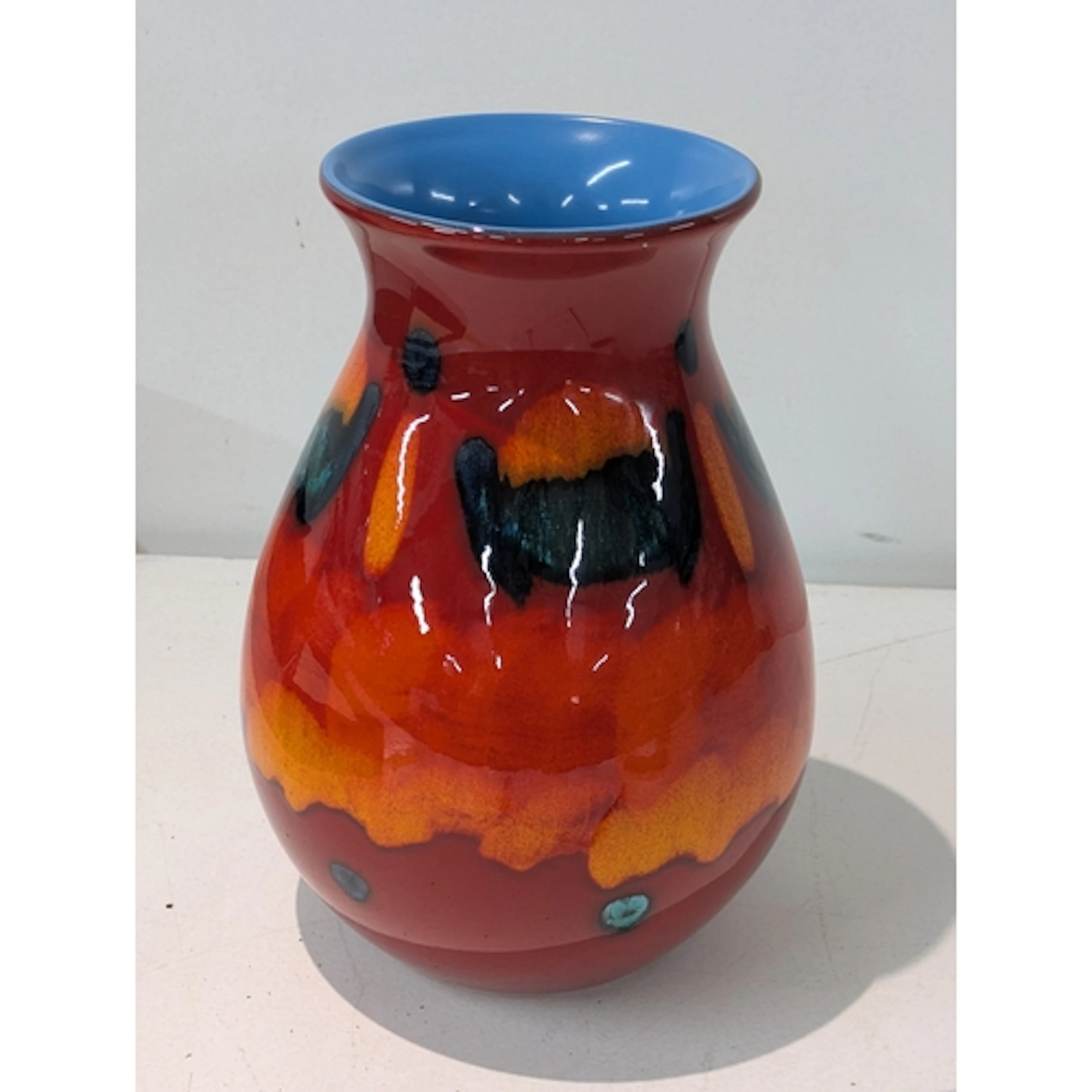 A Poole Pottery volcano ceramic vase, 26cm H Location: 9-1 I...