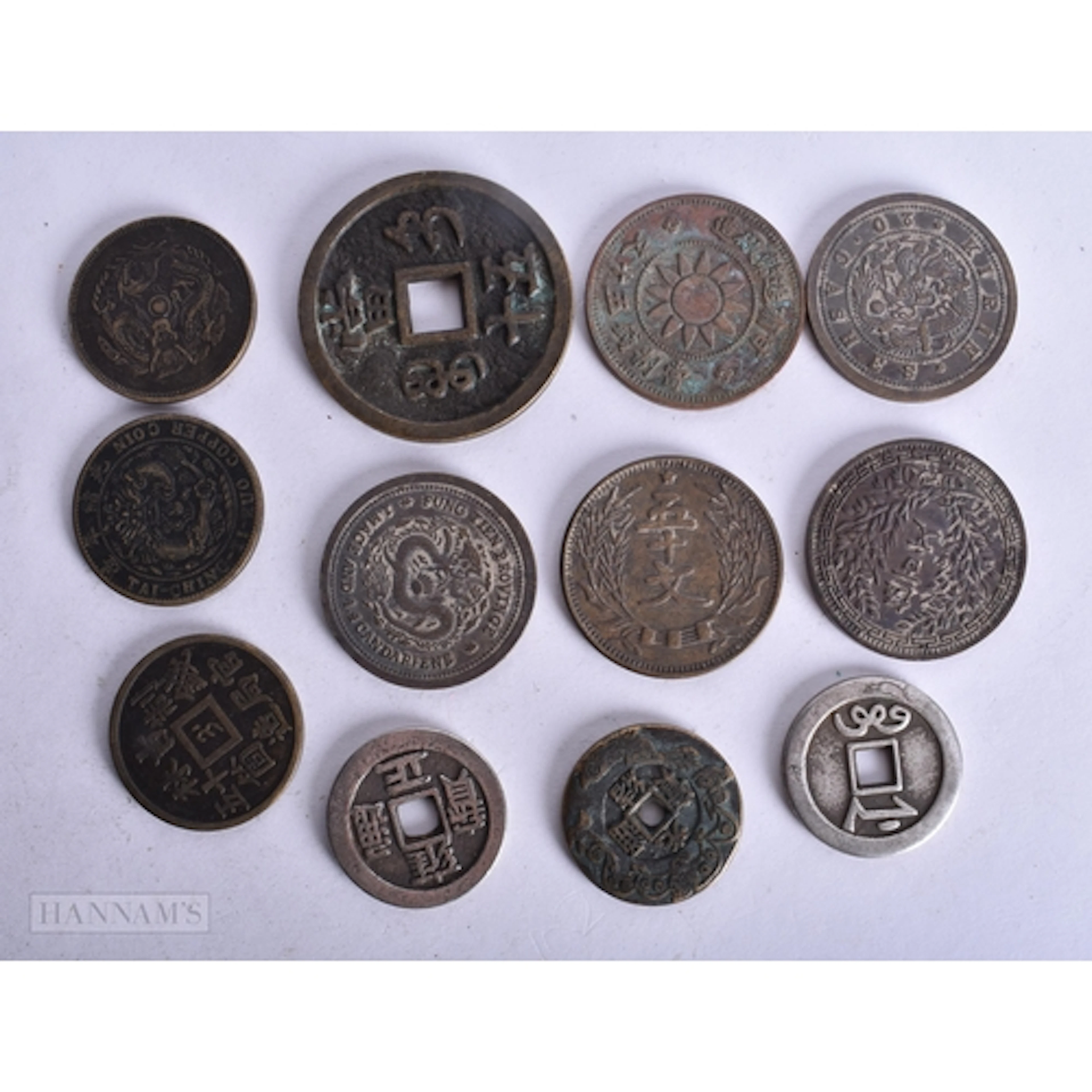 ASSORTED CHINESE COINS. 280.6G