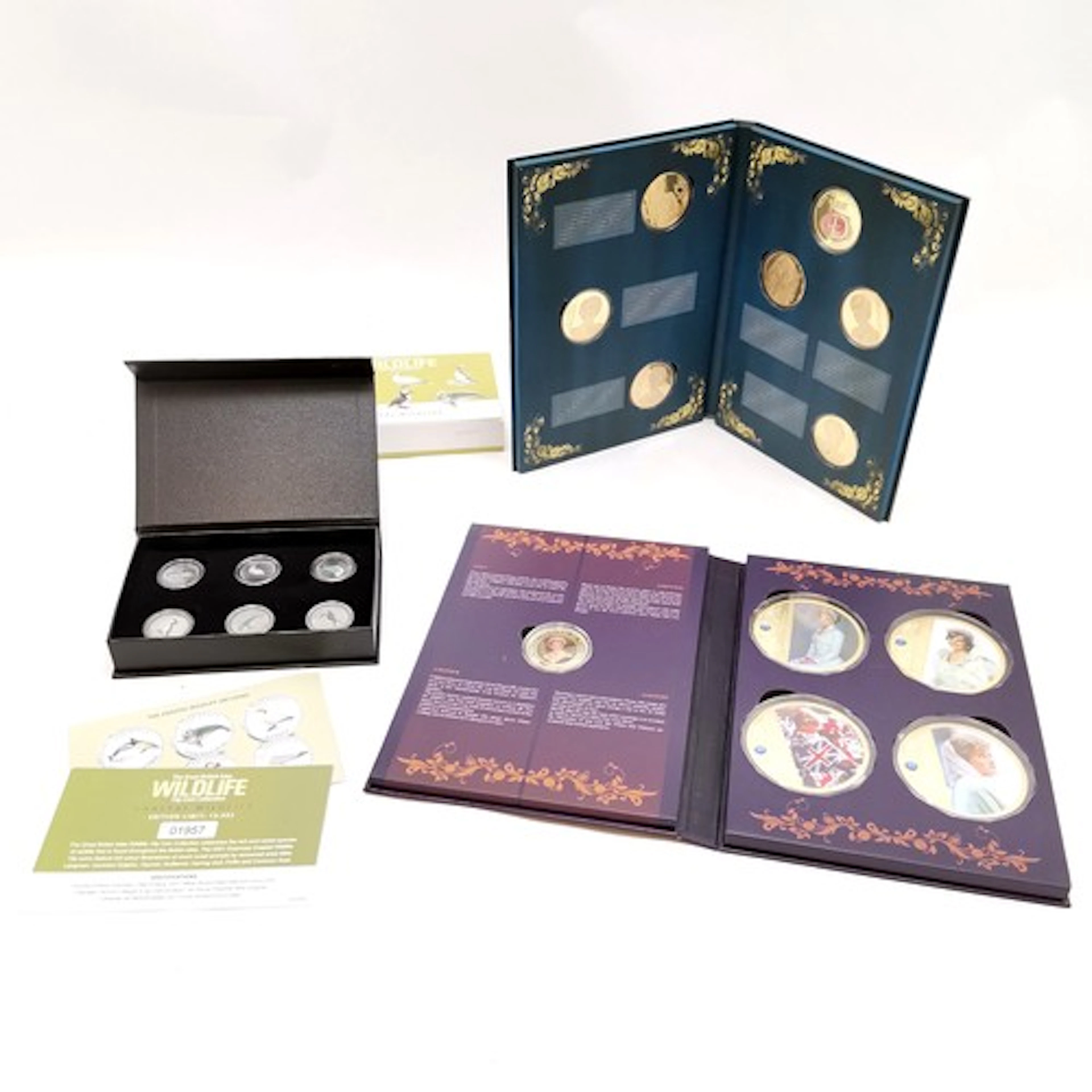 2021 Guernsey cased Coastal Wildlife coin set - 6 x colouris...