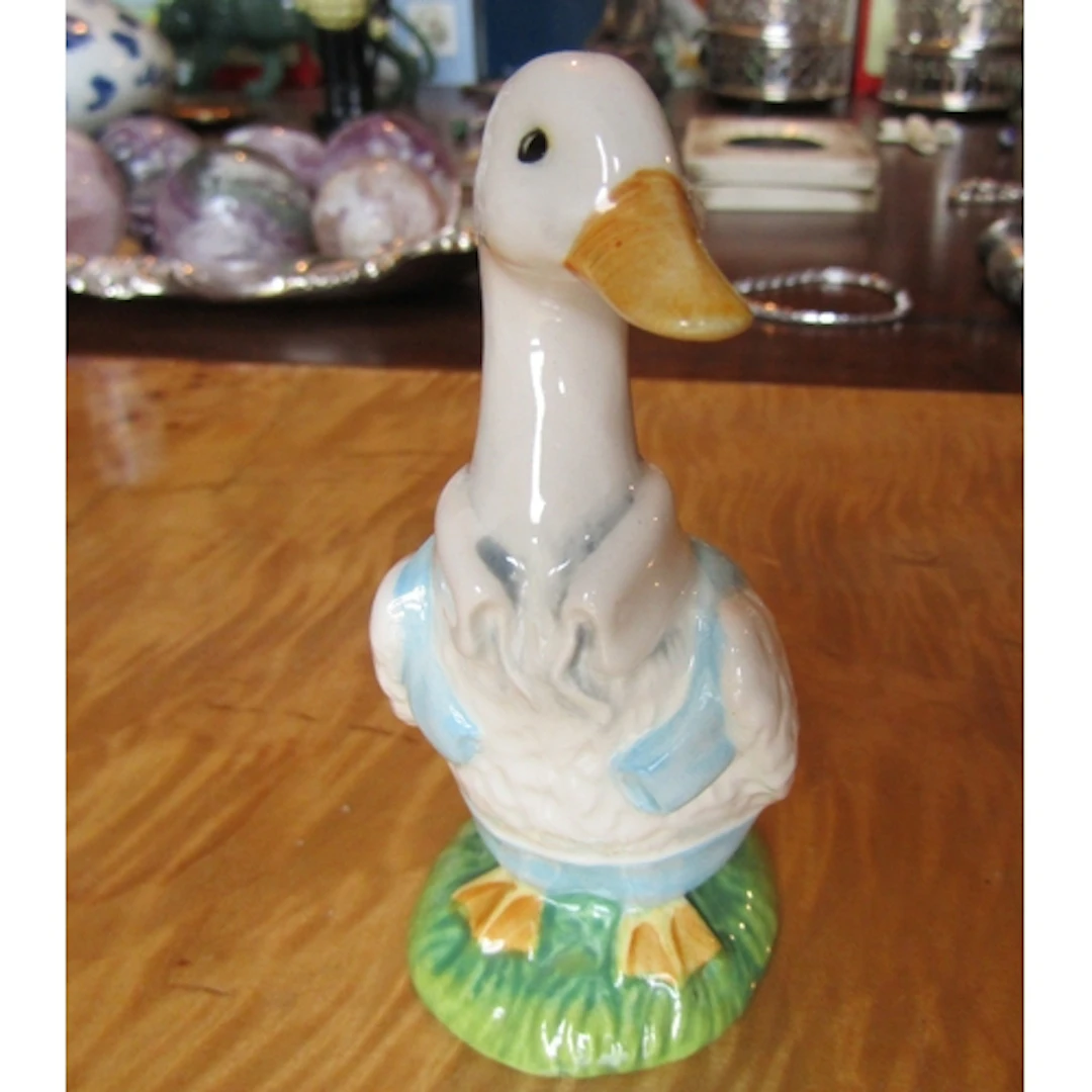 Beswick Beatrix Potter Fine Porcelain Figure Tom Mr Drake Pu...