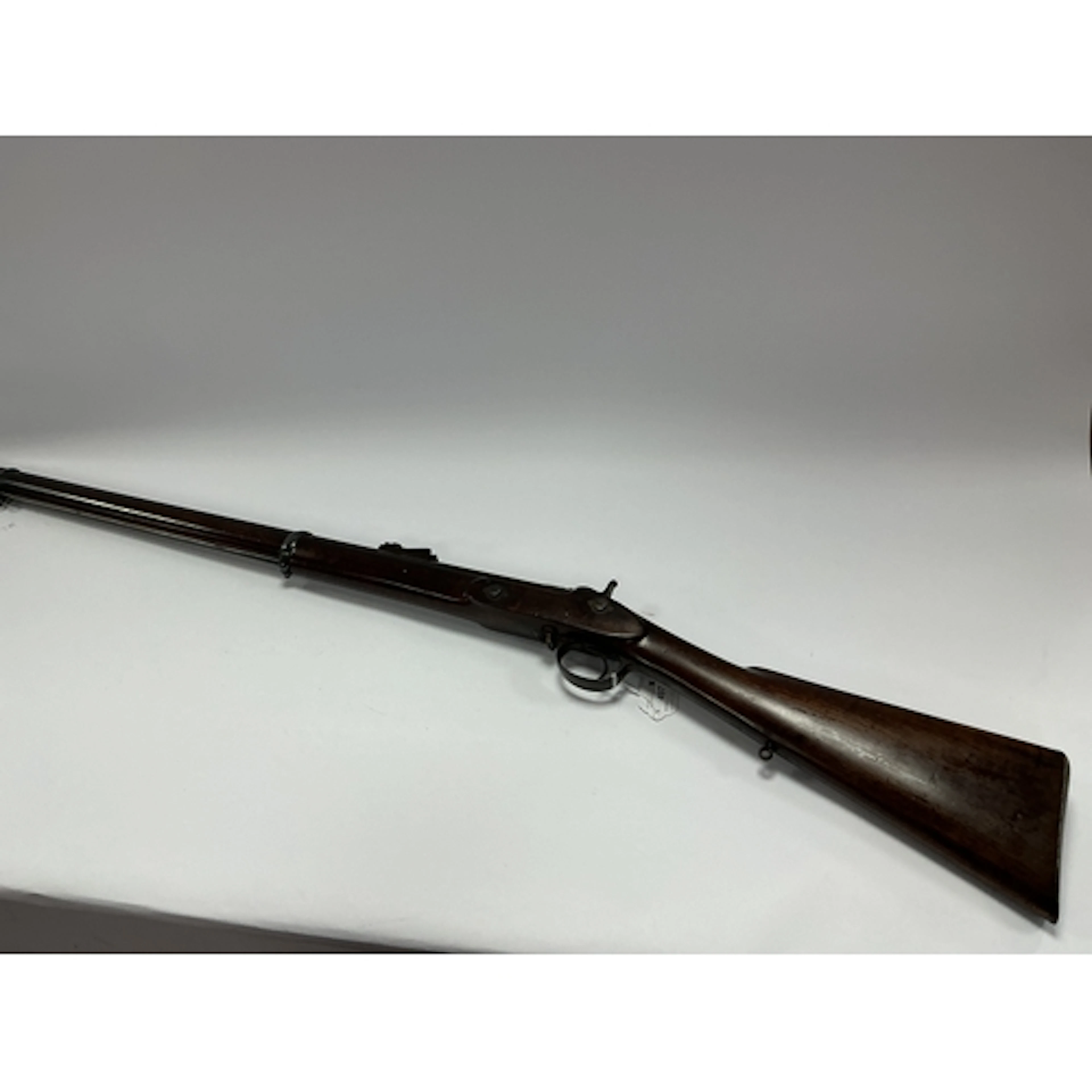 XIX Century Two Band Percussion Target Rifle, rifled barrel,...