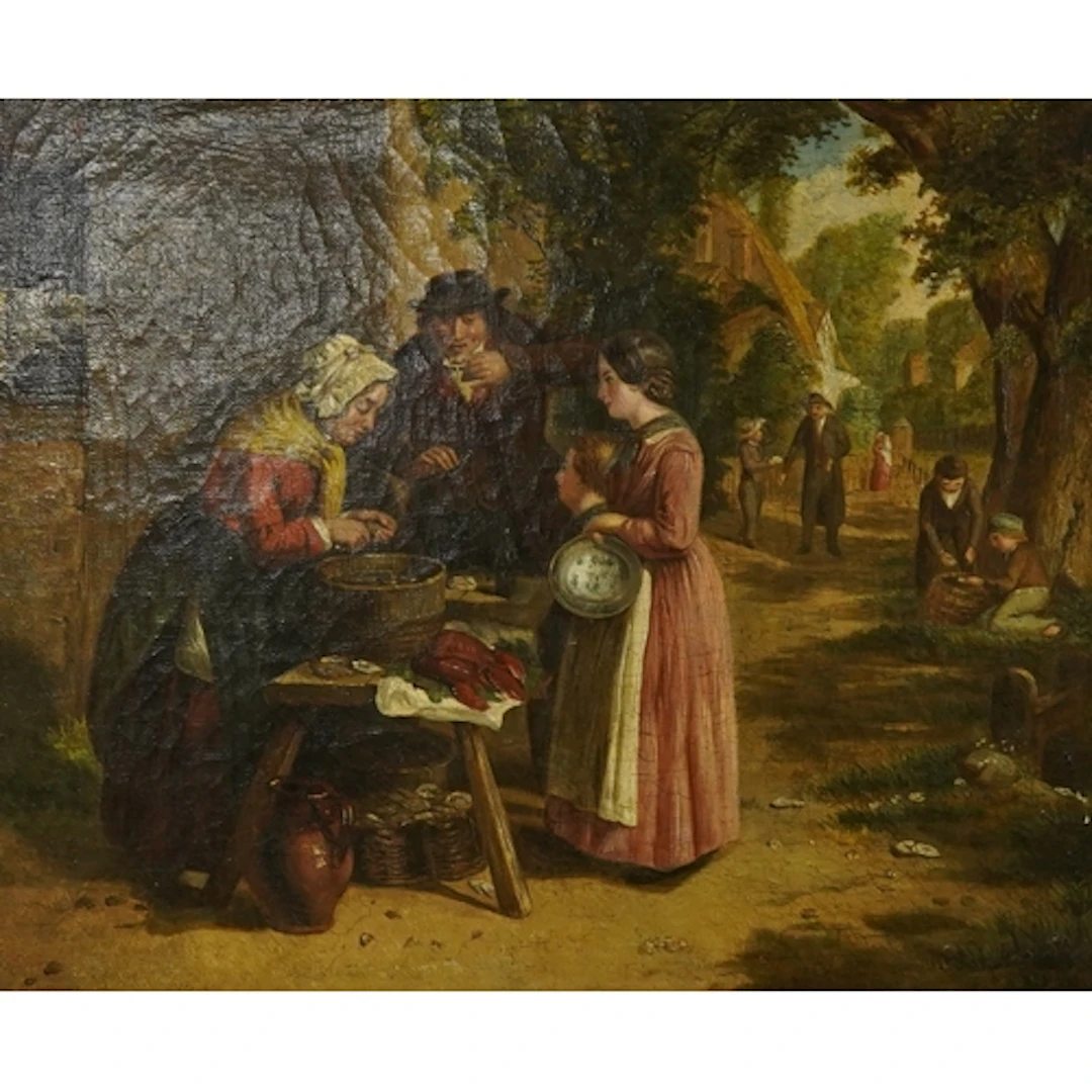 After George Smith, 'The first day of Oysters', 19th century...