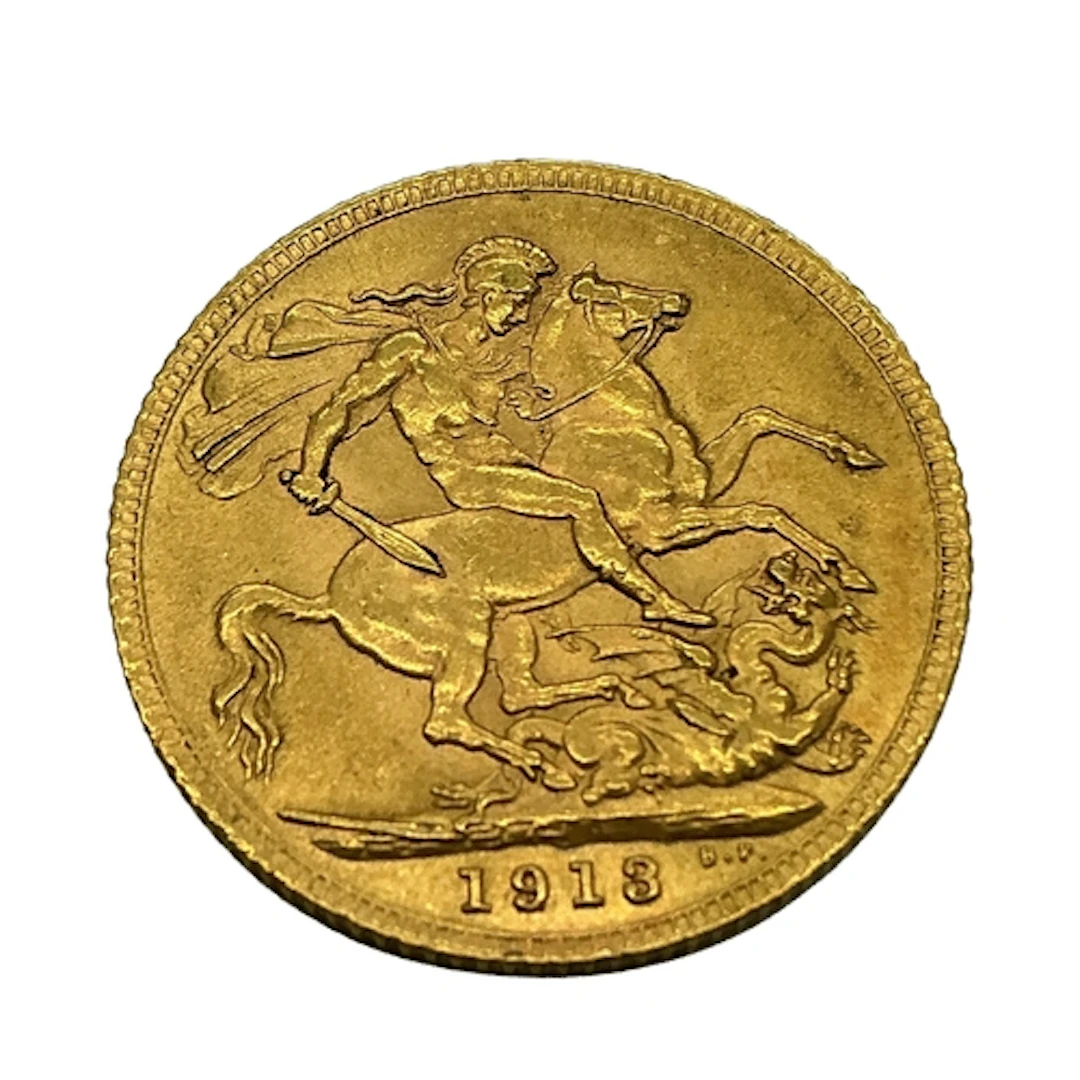 1913 George V Gold Sovereign.
