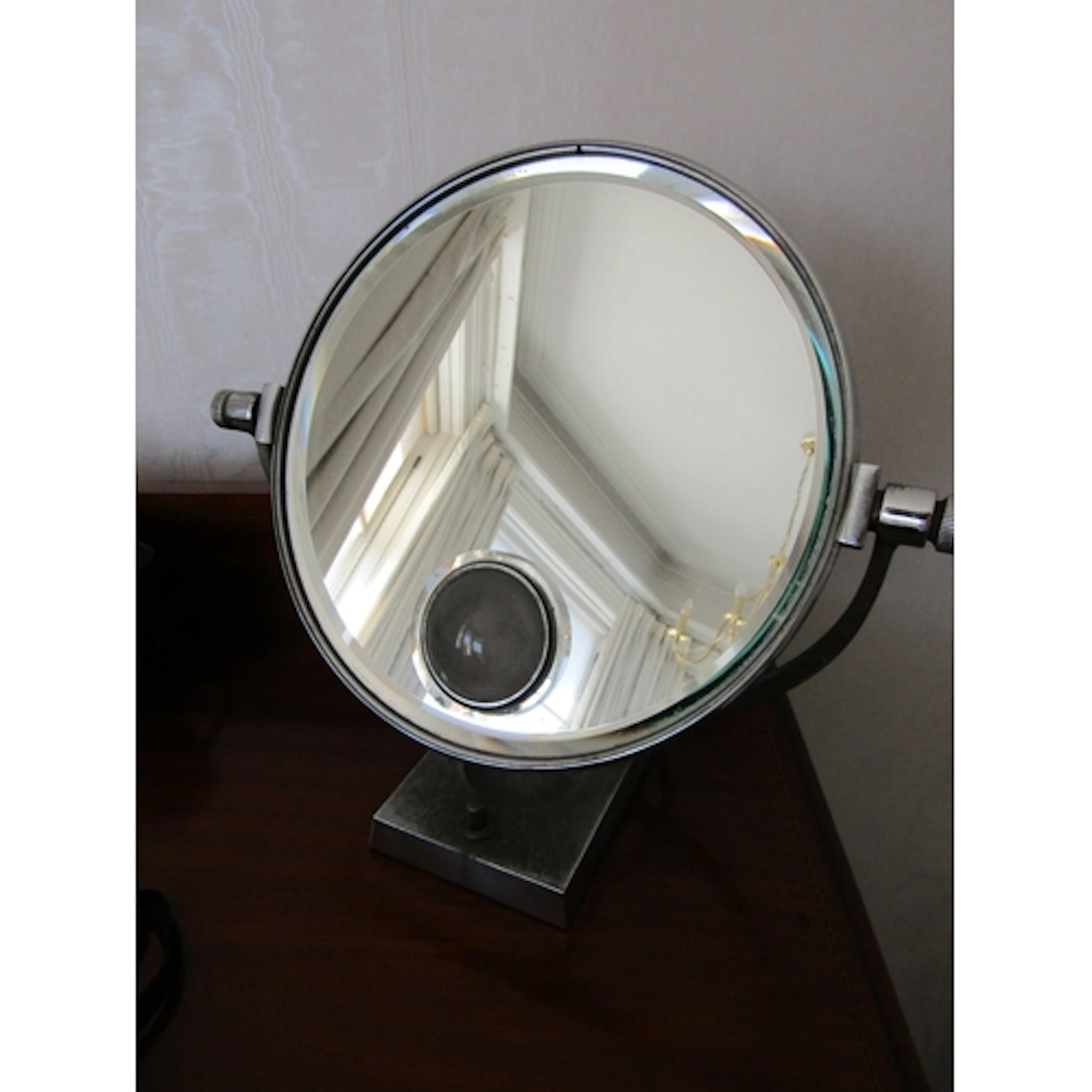 Original Art Deco Chrome Plated Circular Form Adjustable Dre...